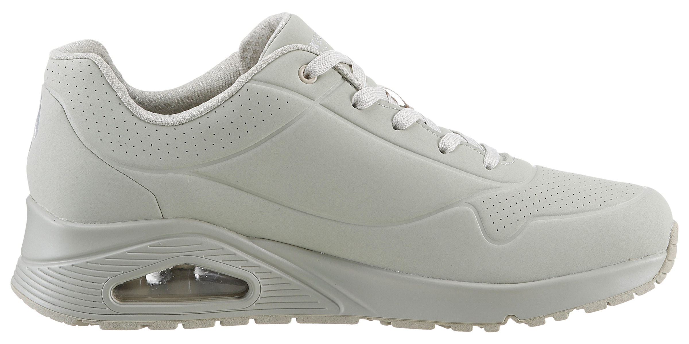 Skechers Wedgesneaker »UNO STAND ON AIR«, Freizeitschuh, Halbschuh, Schnürschuh weich gepolsterte Innensohle