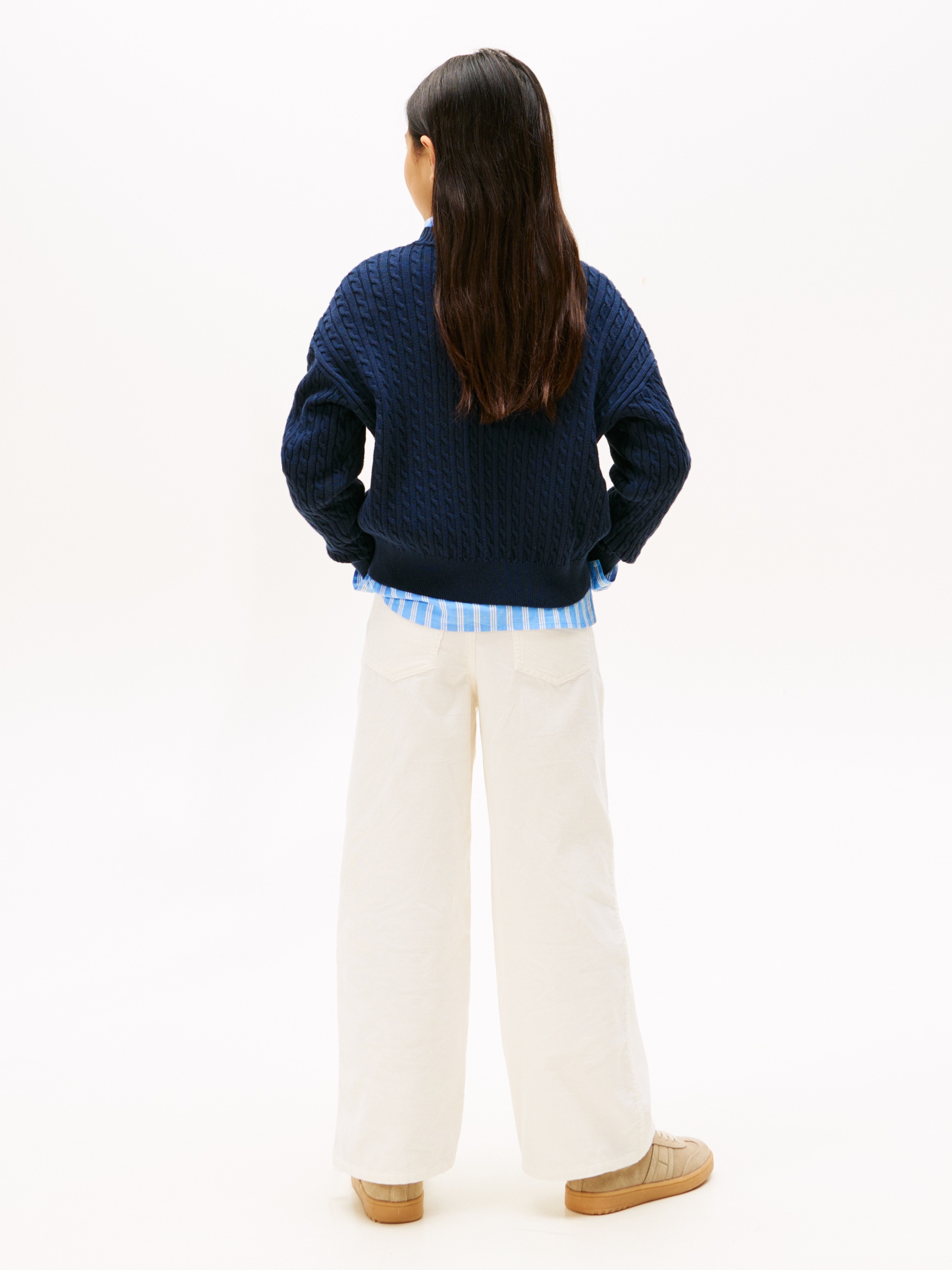 Tommy Hilfiger Strickpullover »CABLE SWEATER«, Kinder bis 16 Jahre
