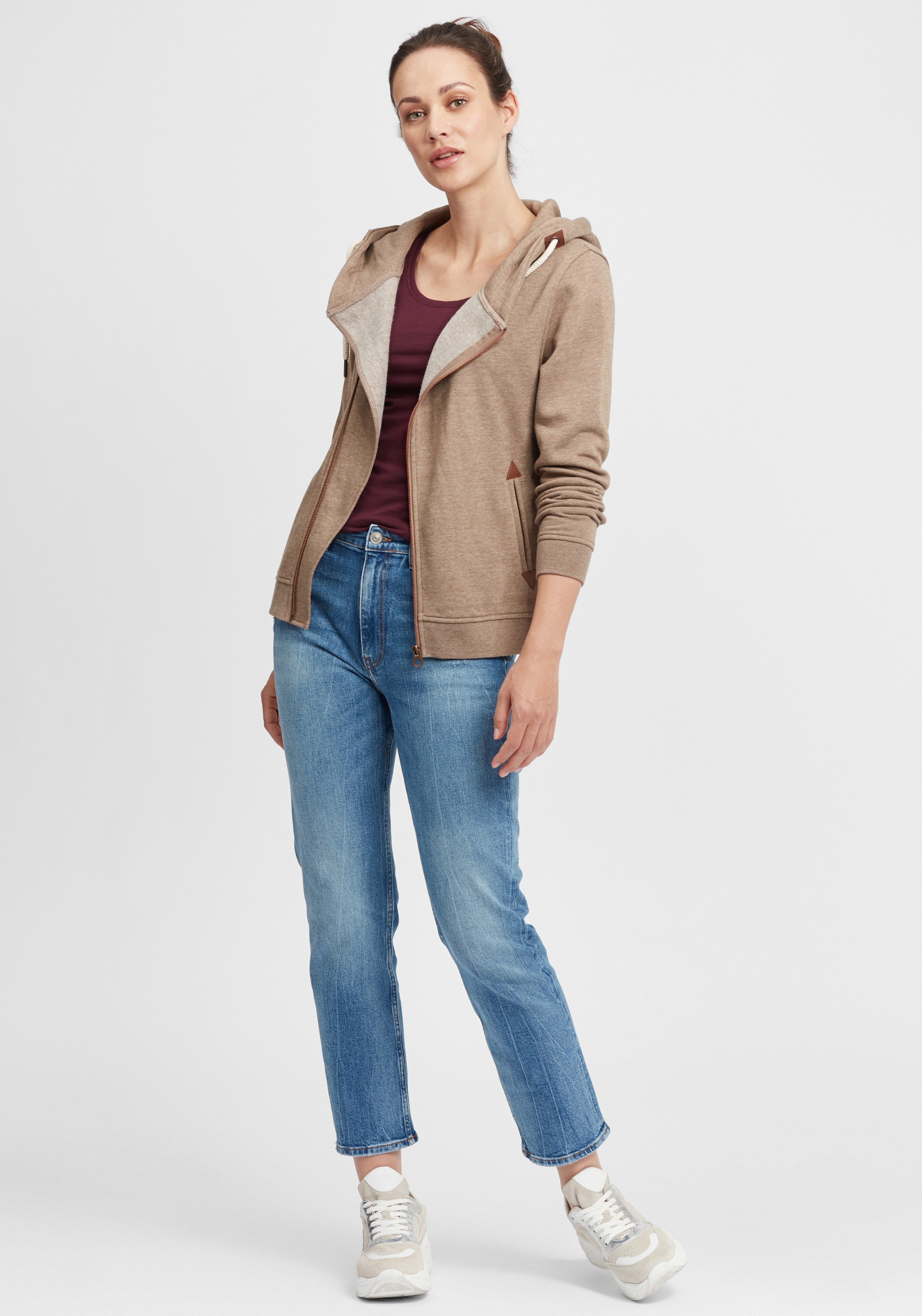 OXMO Kapuzensweatjacke »Kapuzensweatjacke OXVicky«