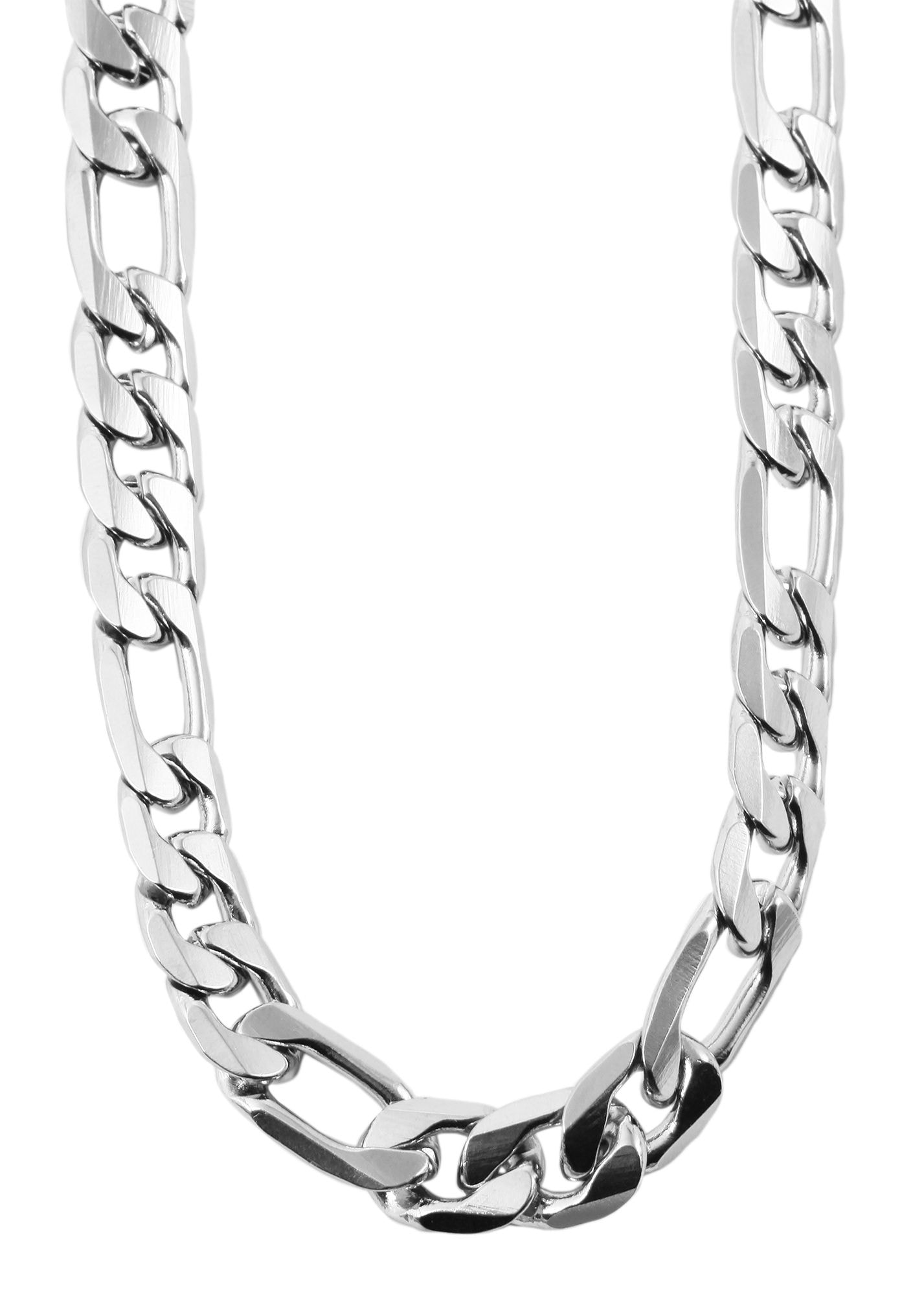 Adelia´s Gliederkette »Unisex Halskette ¿ Figarokette aus Edelstahl«
