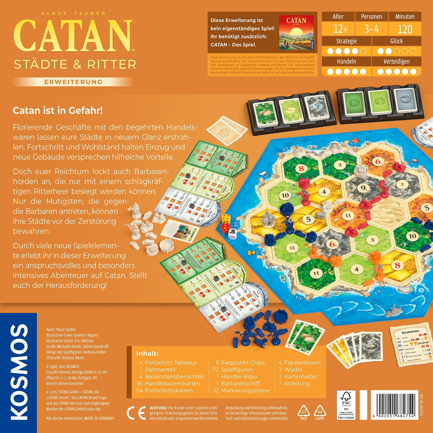 Kosmos Spiel »CATAN Städte & Ritter«, Made in Germany