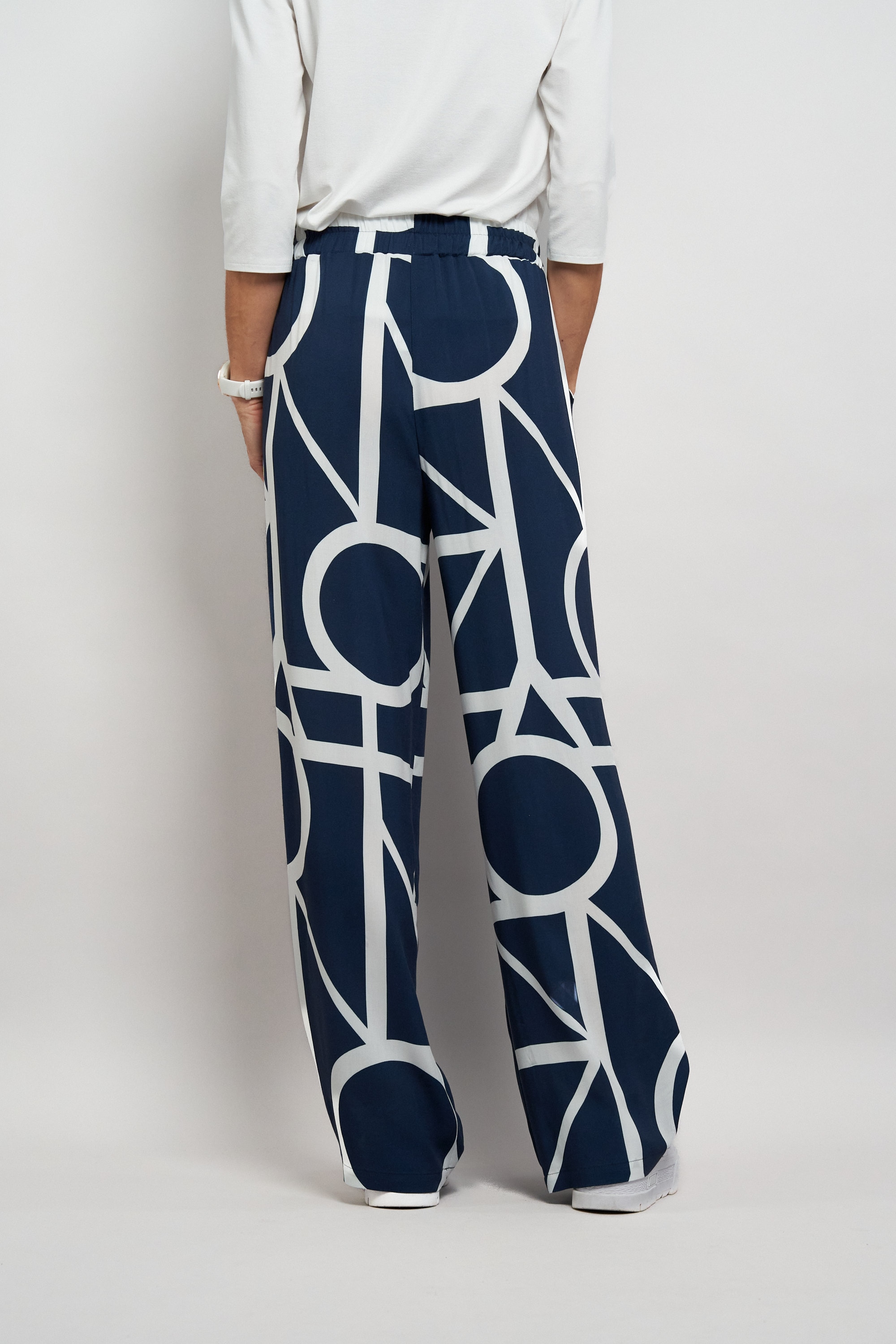 Seidel Moden Stoffhose »Otto exclusiv«  mit grafischem Muster und weitem Schnitt - MADE IN GERMANY