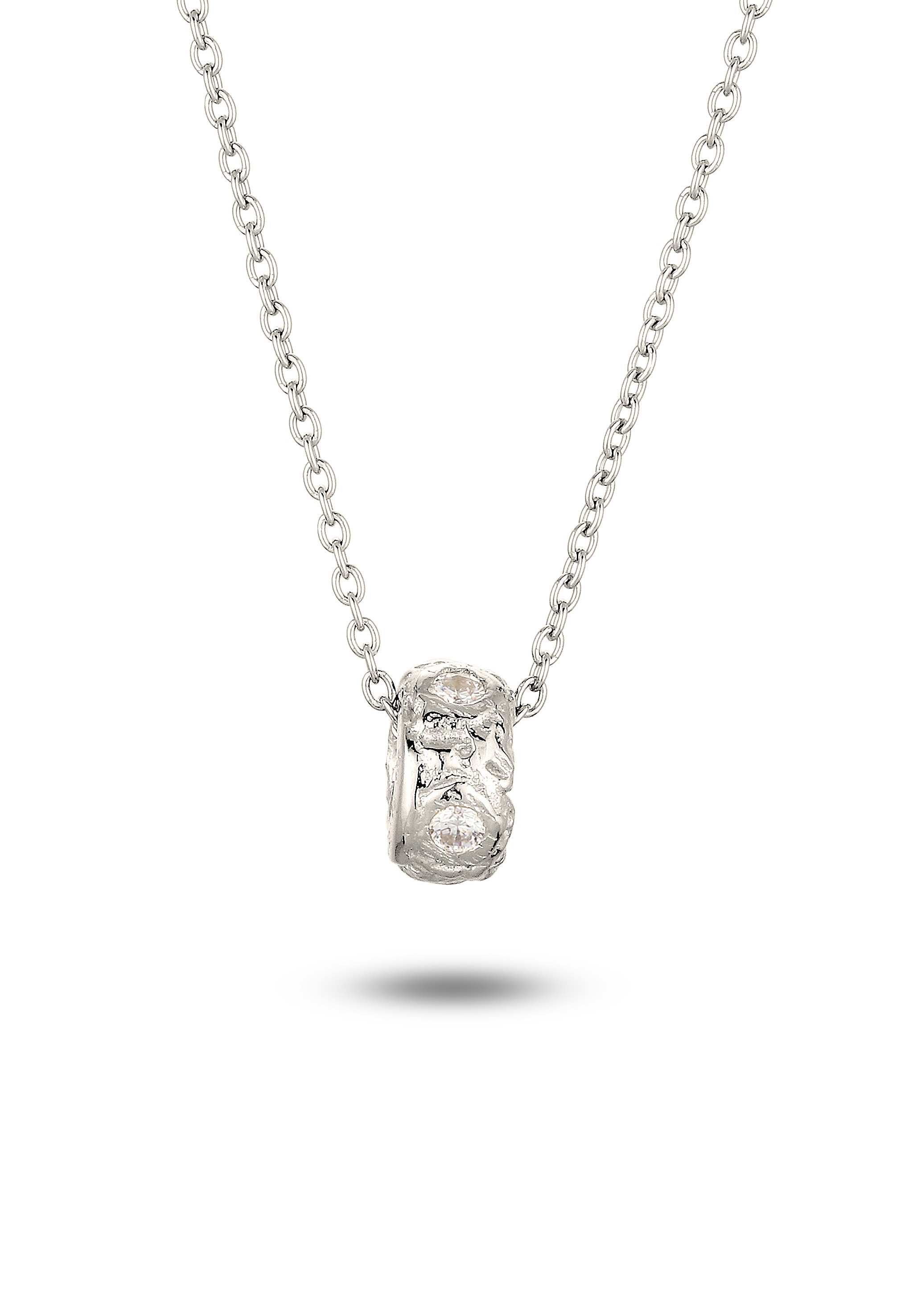 Elli Kette mit Anhänger »Halskette Rund Zirkonia Weiß 925 Sterling Silber«