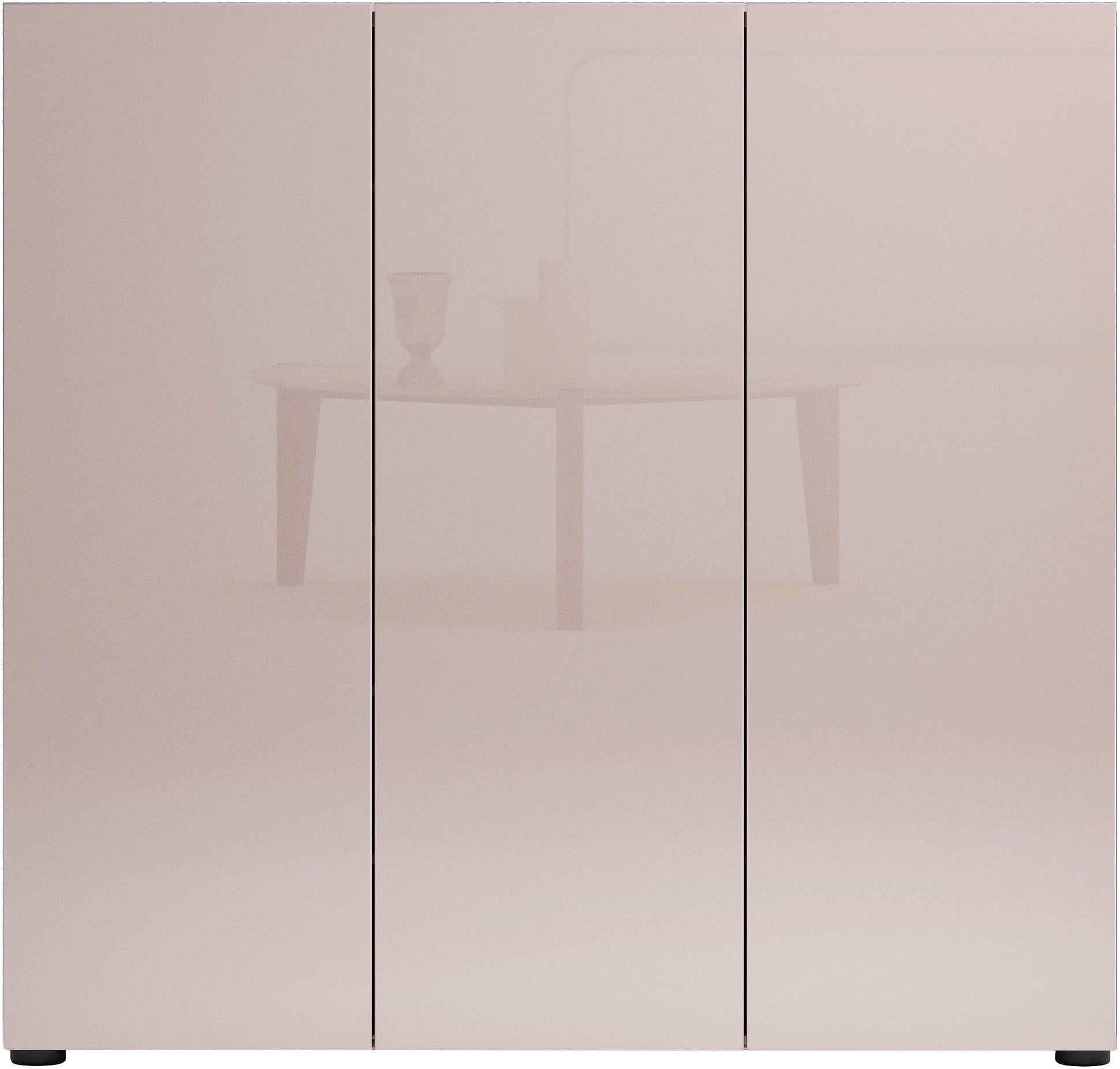 Home affaire Schuhschrank »MISTER- Schuhregal, Made in Italy, 12 Fächer, 10 Einlegeböden« Breite 120 cm, höhe 114 cm, komplett Hochglanz lackiert