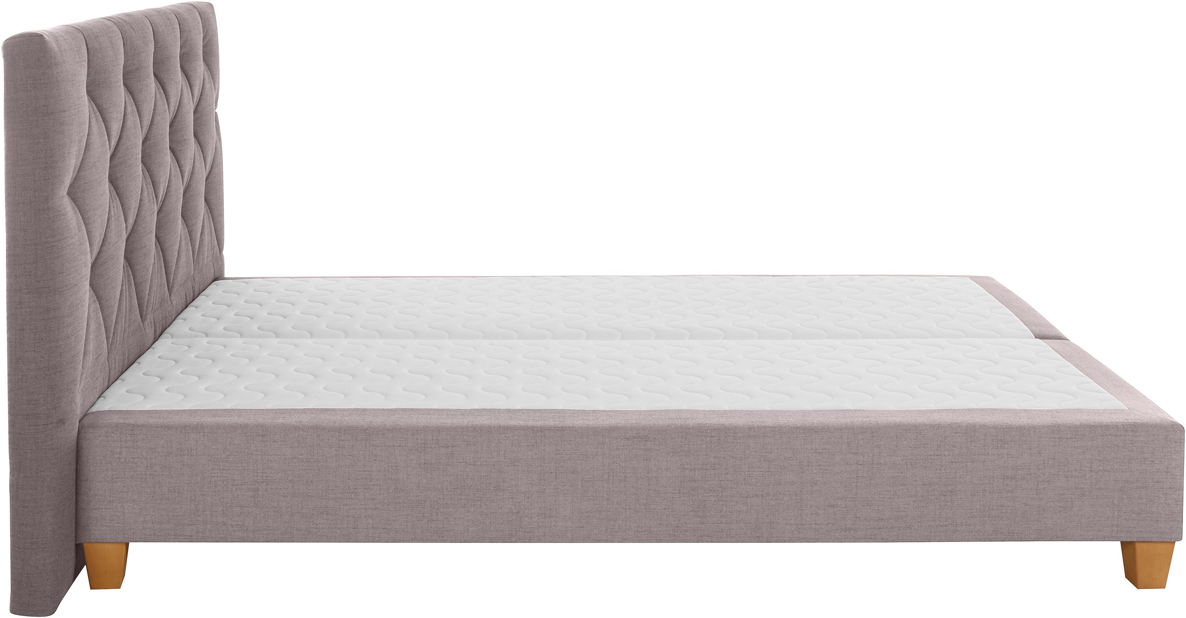 Home affaire Boxspringbett »Harmones« in 3 Breiten, Härtegrad auch im Mix mit je 1 Matratze in H2 und H3