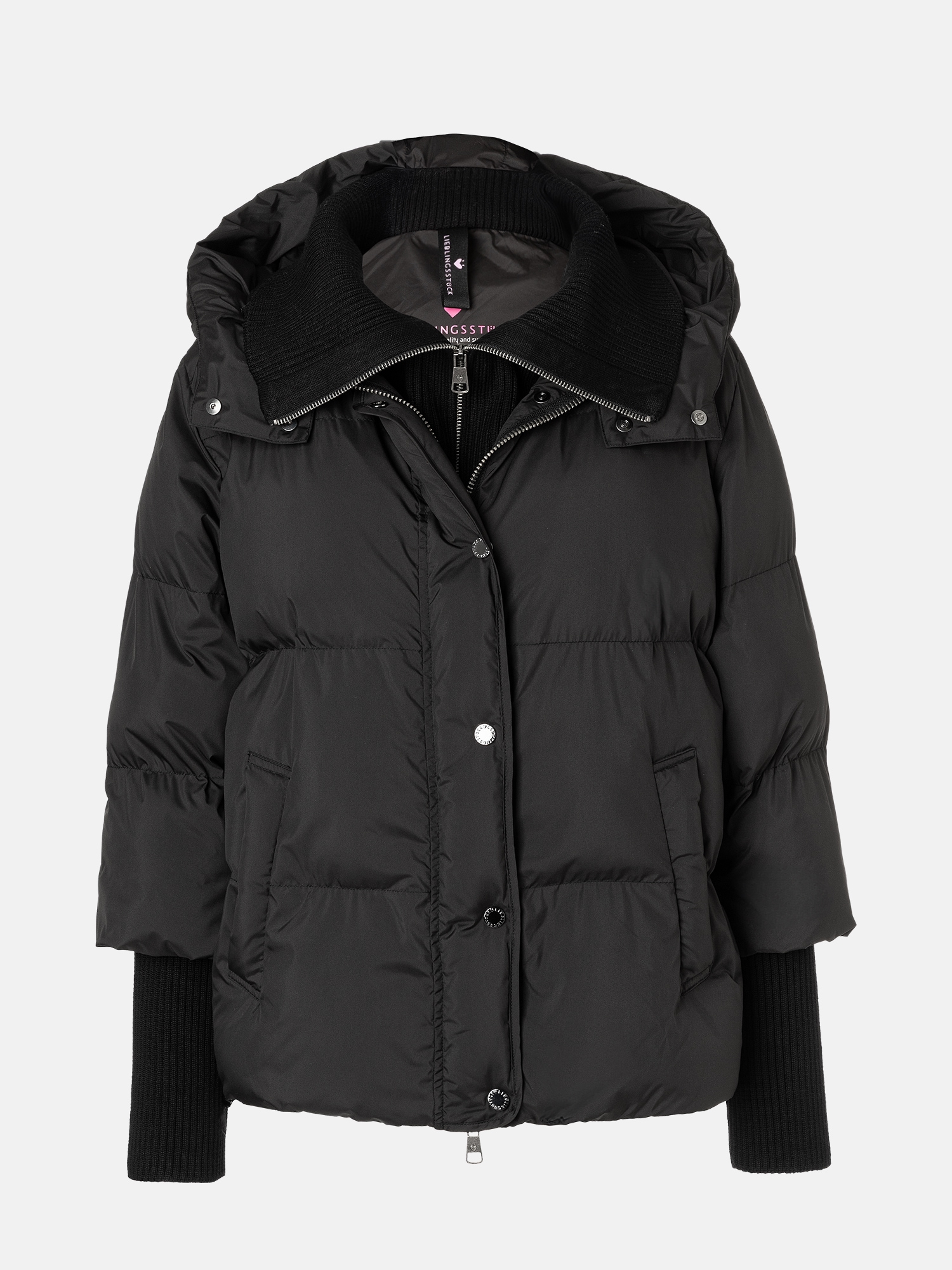 Lieblingsstück Steppjacke »ArcisL« mit Kapuze mit Strickdetails