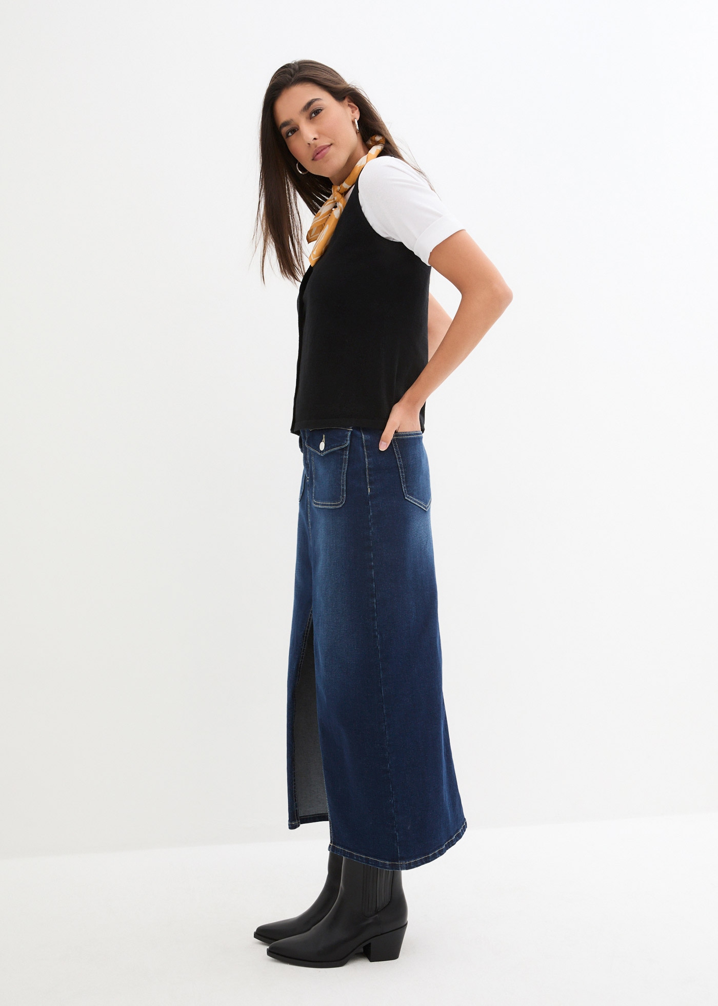 bonprix Strickweste »Feinstrick-Weste mit Knöpfen«, Feinstrick-Weste mit Knöpfen
