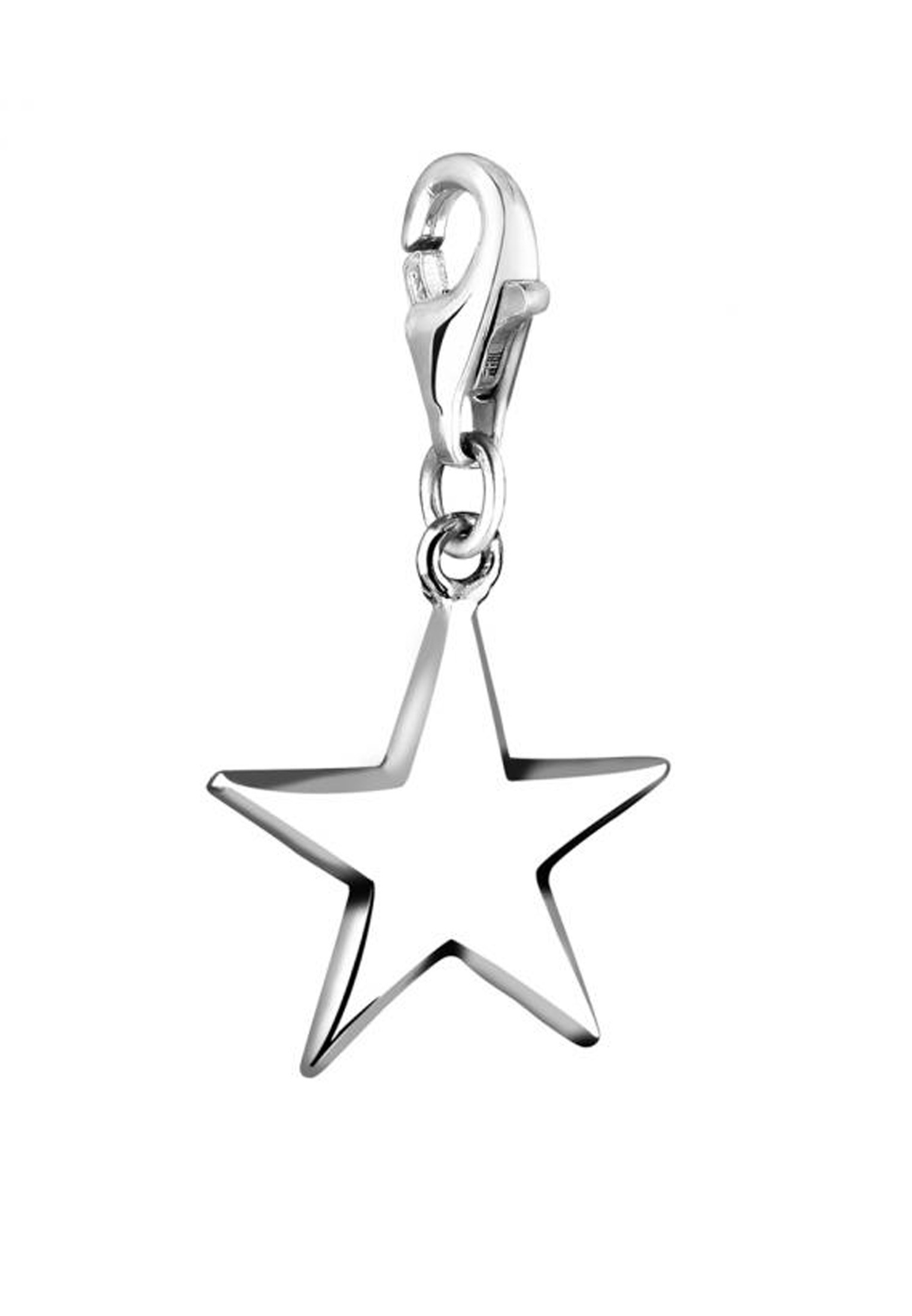Nenalina Charm-Einhänger »Charm Anhänger Stern Astro Star Basic 925 Silber«
