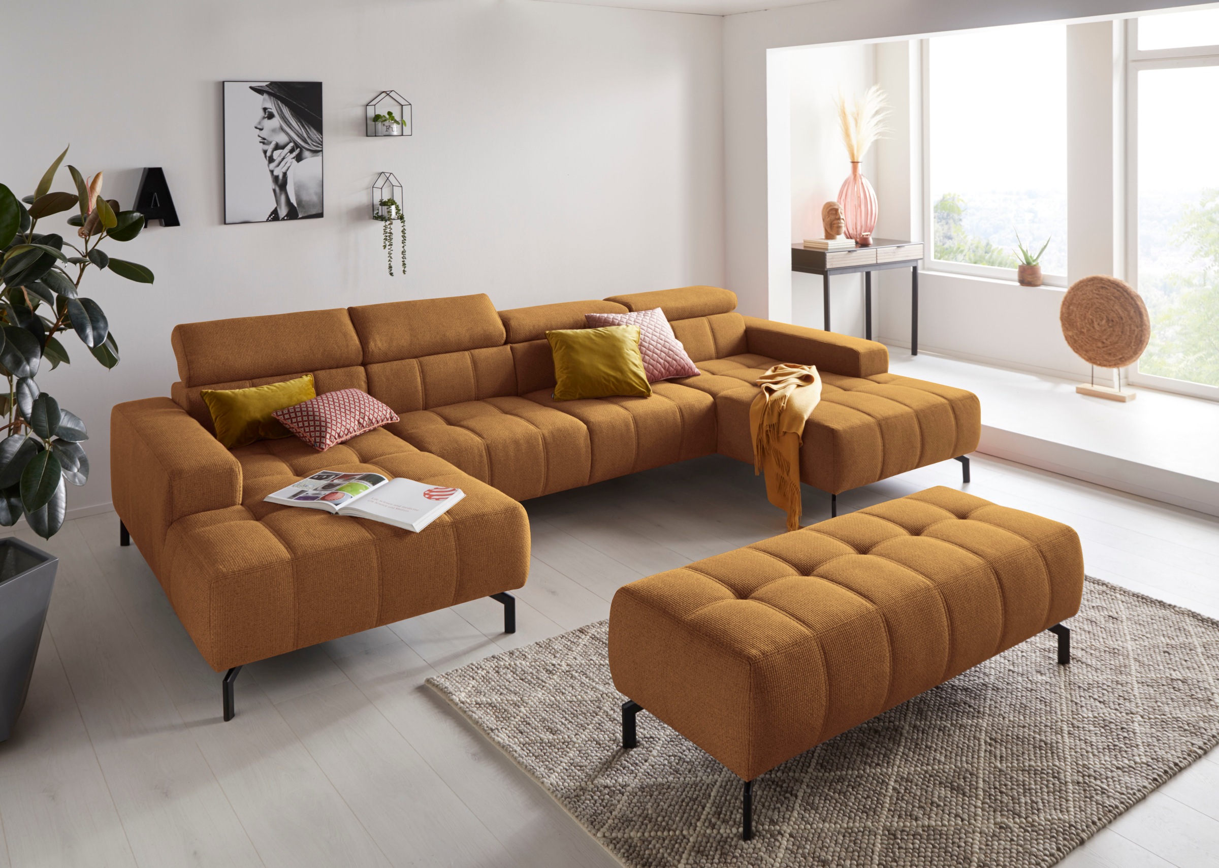 DOMO collection Polsterhocker »Cunelli«, passend zur "Cunelli"-Serie