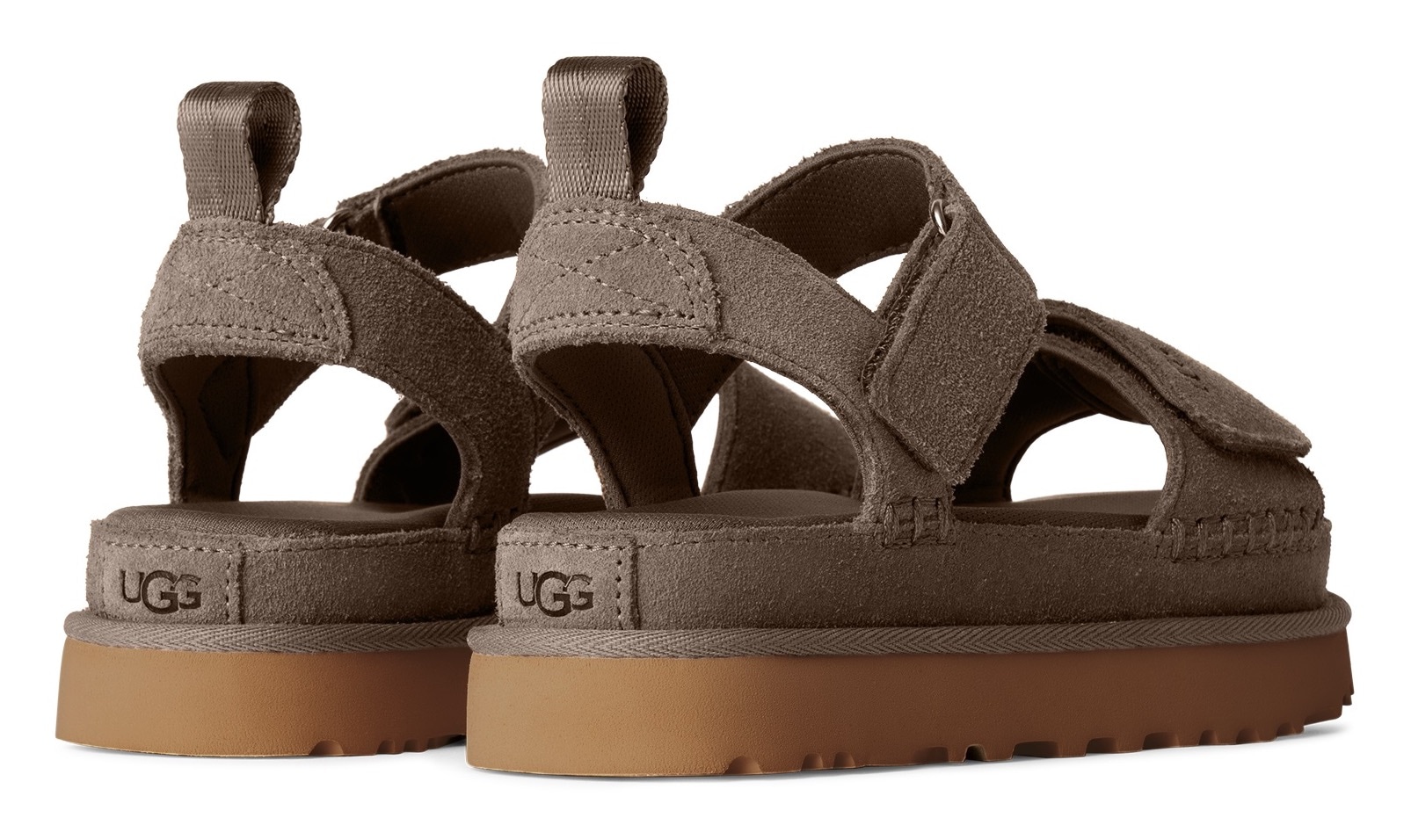 UGG Plateausandale »W GOLDENSTAR«, Plateausandale, Sandalette mit Klettverschluss