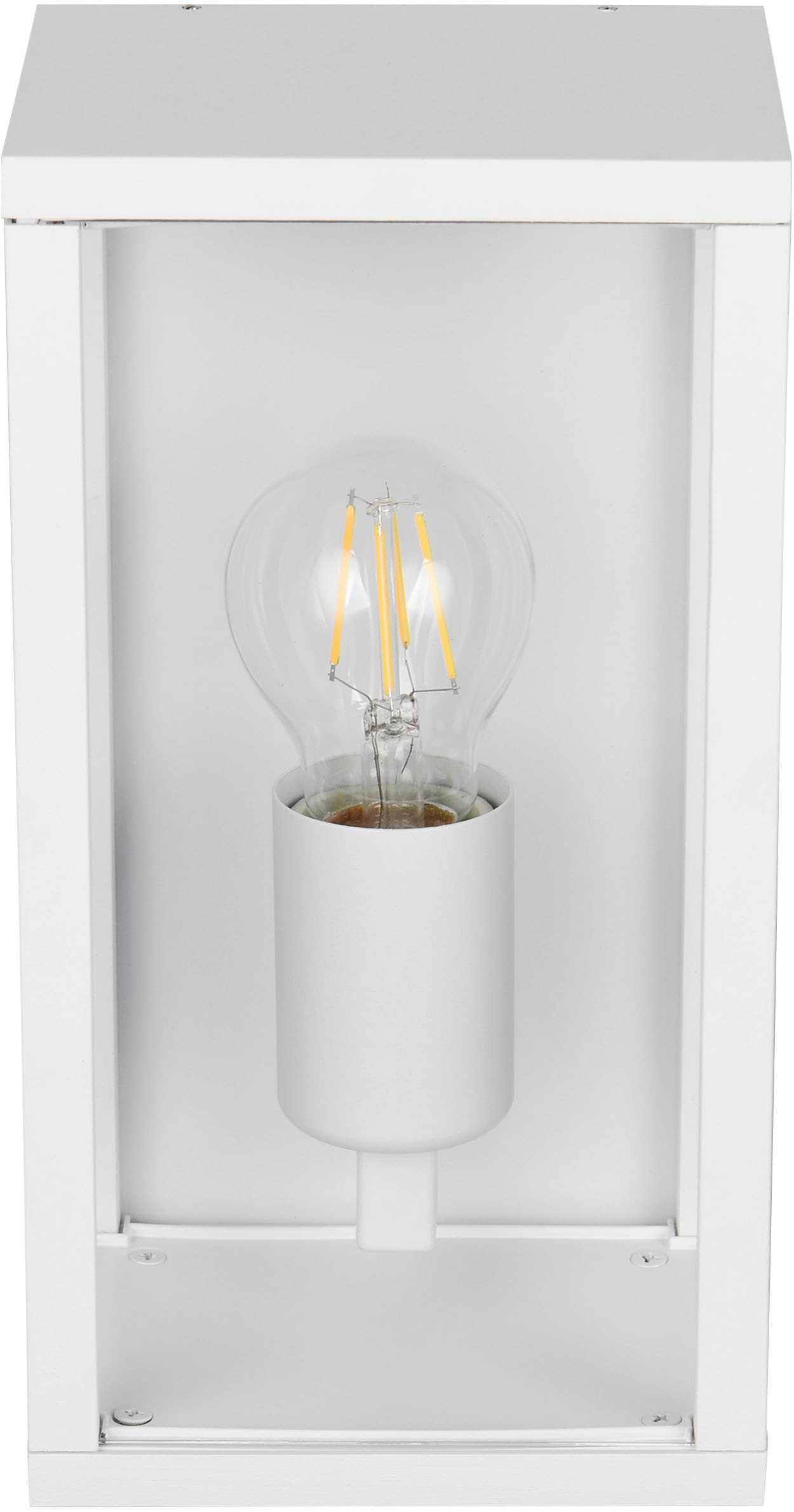 TRIO Leuchten Außen-Wandleuchte »GARONNE, Fassadenbeleuchtung, Wandlampe exkl 1x E27 max 60W, IP44« E27 1 Stk. warmweiß - kaltweiß Wandleuchte Garten Terrasse, mit Glasschirm Höhe 26cm Breite 14cm