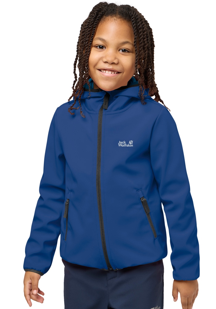 Jack Wolfskin Softshelljacke »FOURWINDS JACKET KIDS« mit Kapuze