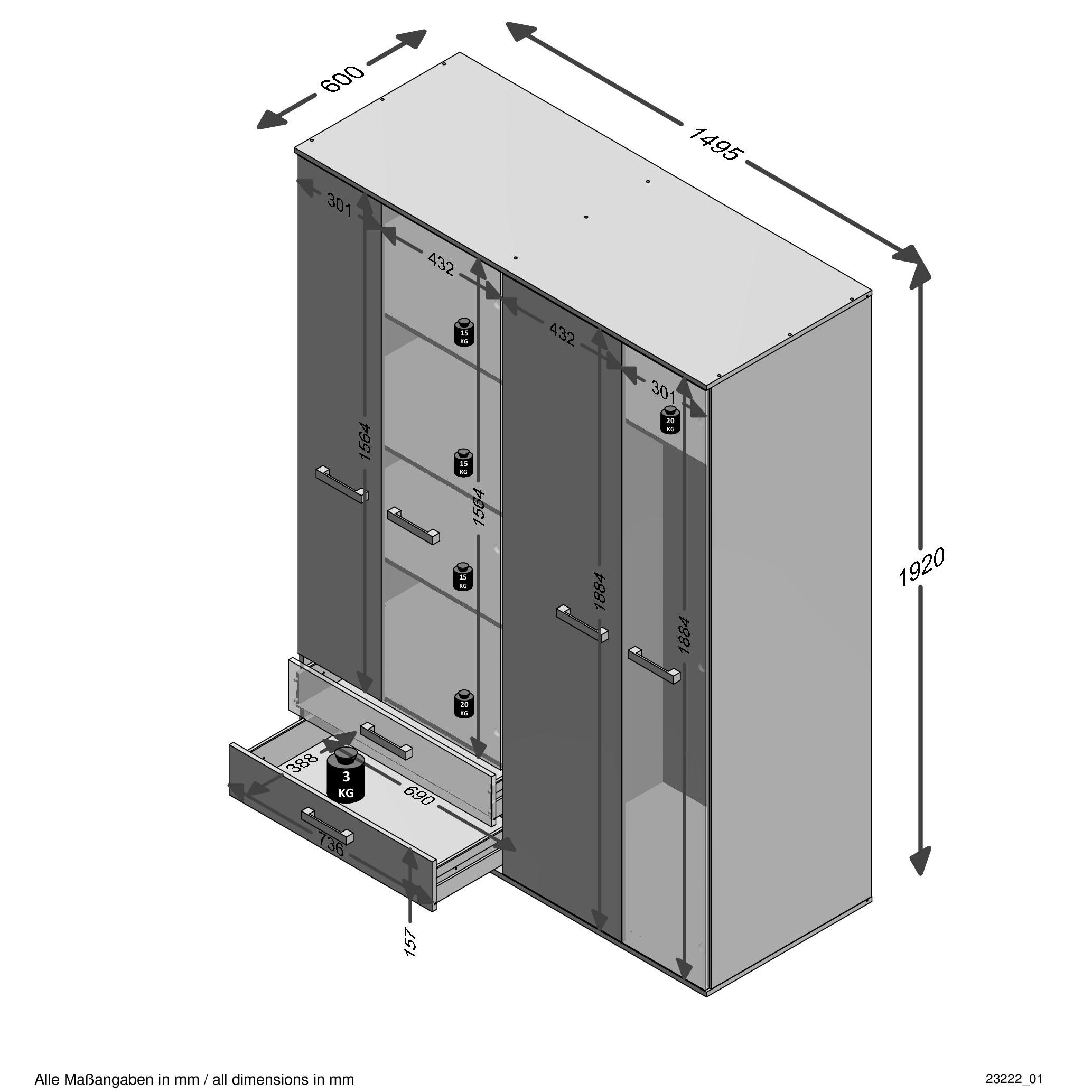 Mehrzweckschrank OTTO »Nona 9« FMD bei