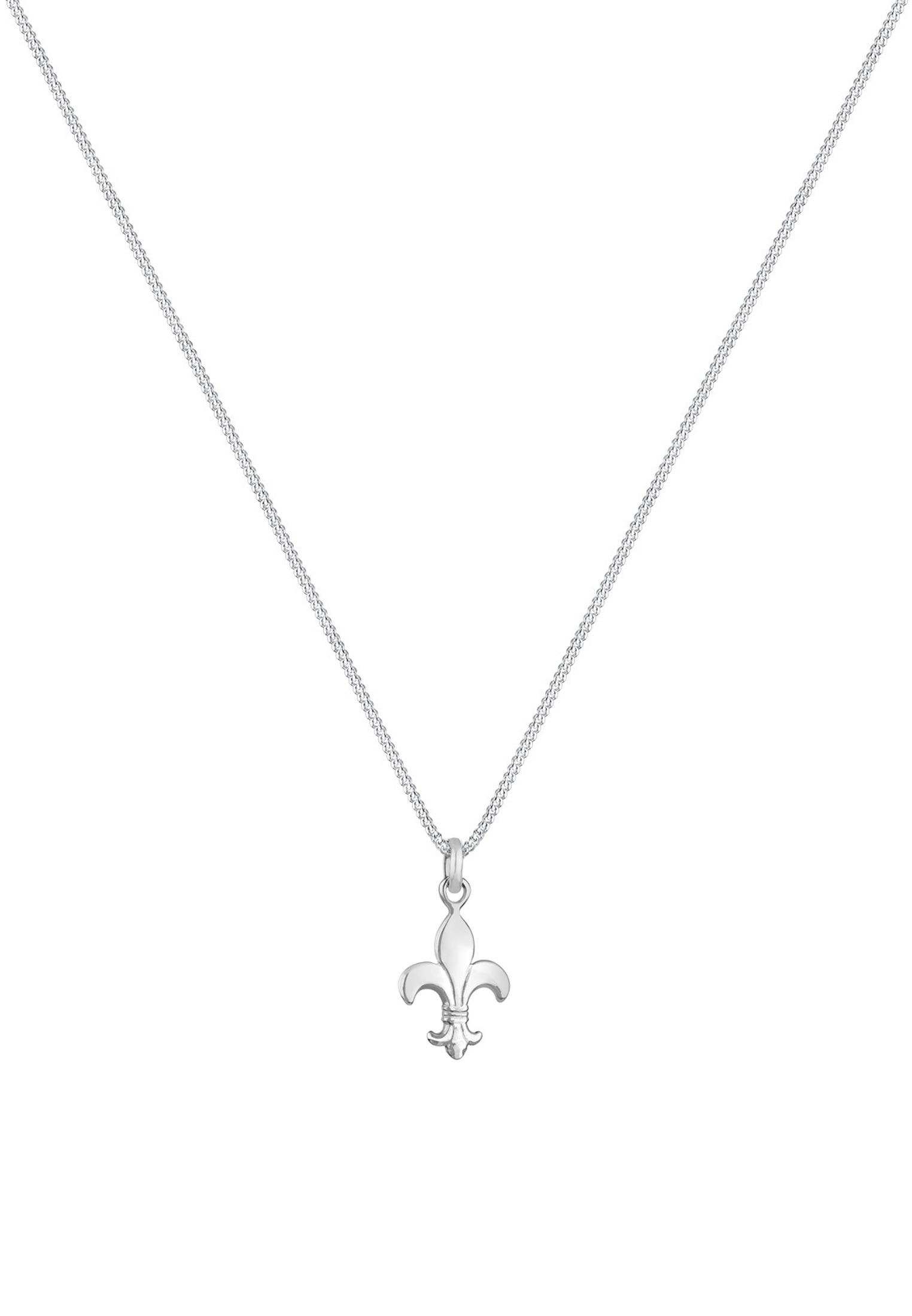 Elli Kette mit Anhänger »Halskette Schwertlilie königliches Symbol 925 Silber«