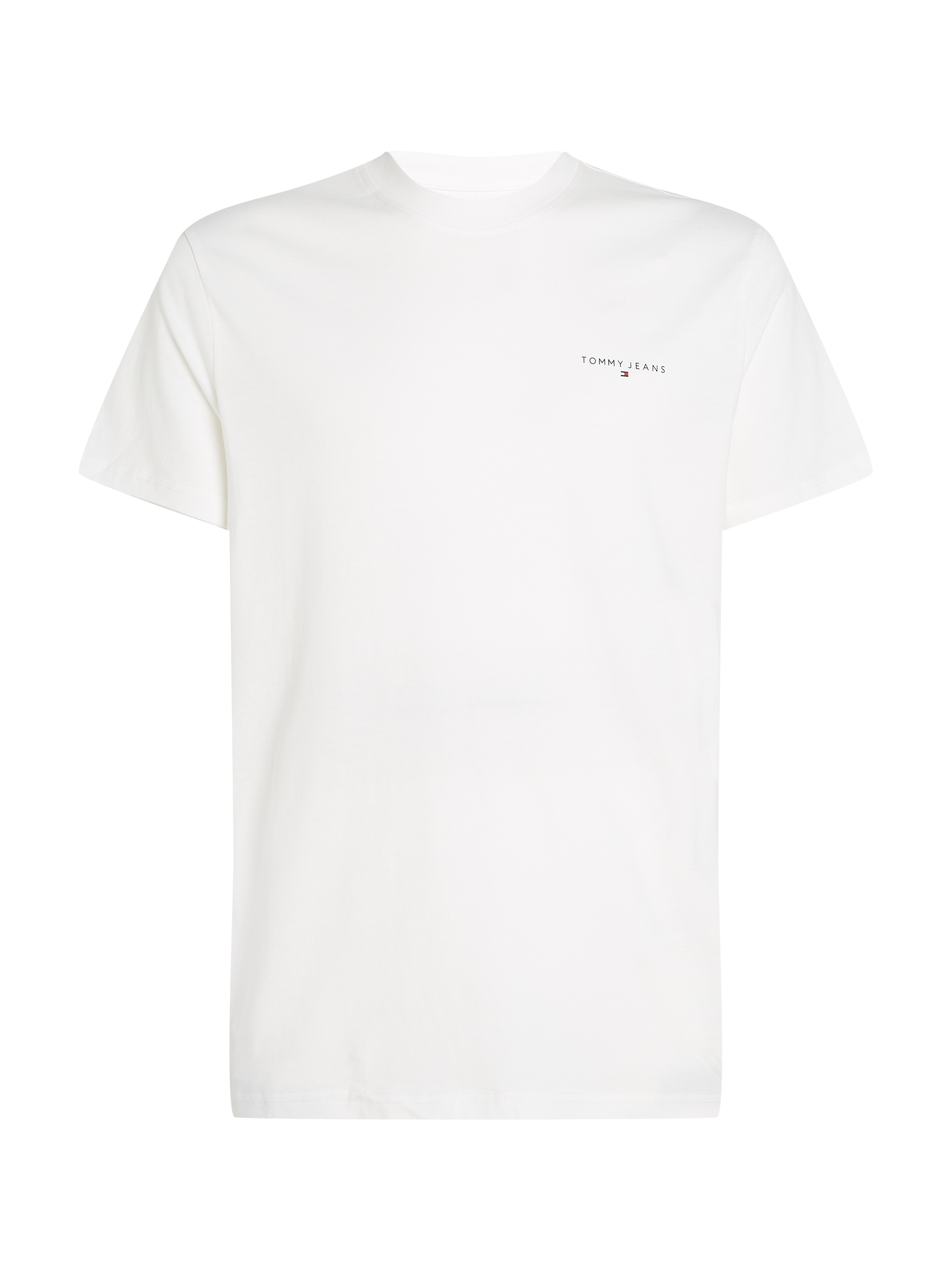 Tommy Jeans Plus Rundhalsshirt »TJM SLIM LINEAR CHEST SS TEE EXT«, in Großen Größen, Logodruck