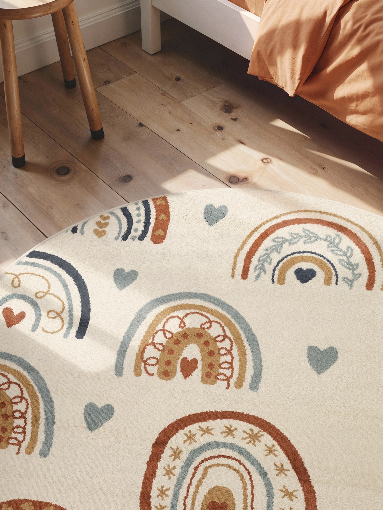 HANSE Home Kinderteppich »Bowie« rund 10 mm Höhe Pflegeleicht, Weich, Kinderzimmer, Spielteppich, Spielunterlage