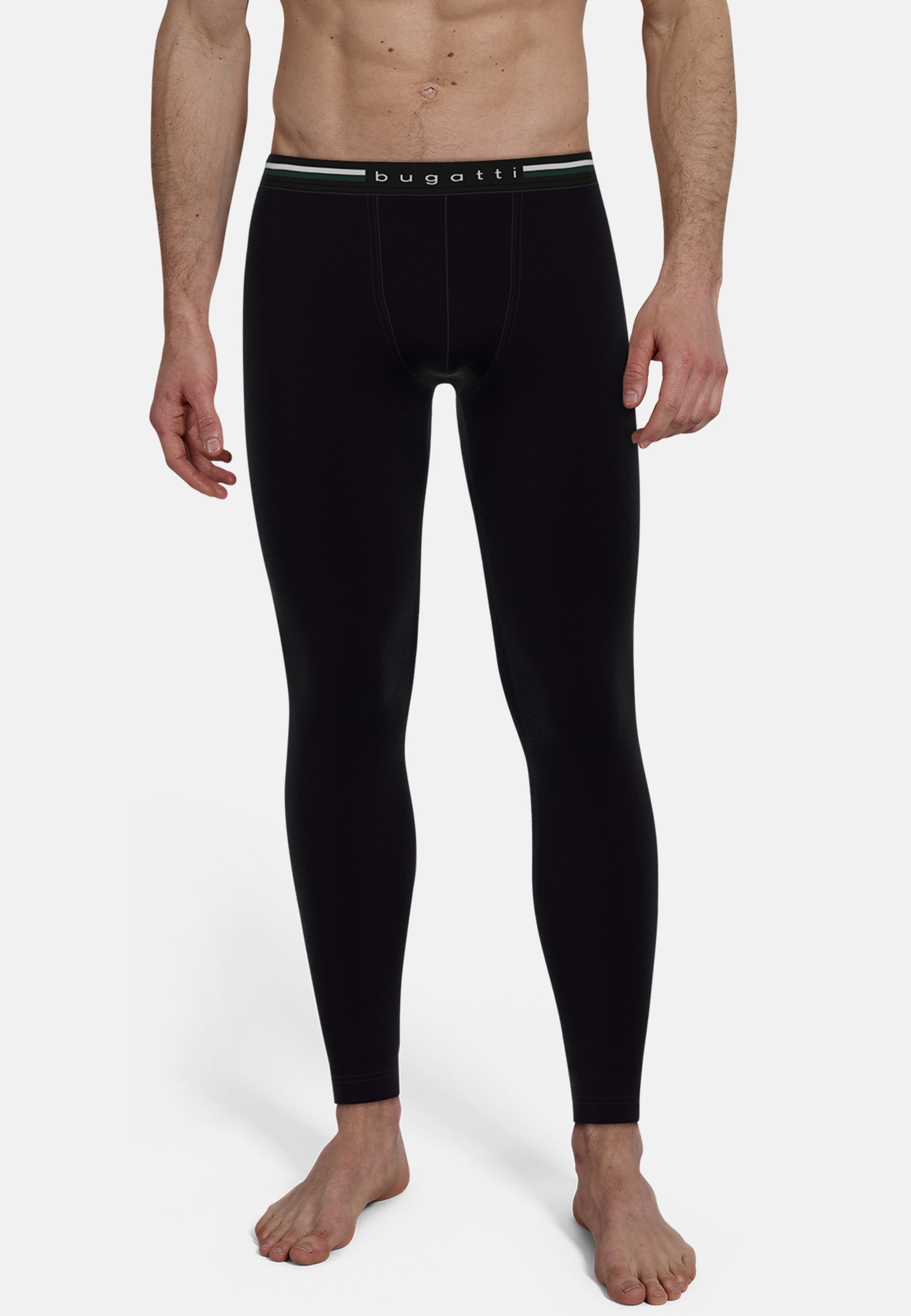 bugatti Lange Unterhose »Rom«, mit Logo, bequem, elastisch, Baumwollmix, schneidet nicht ein, eng