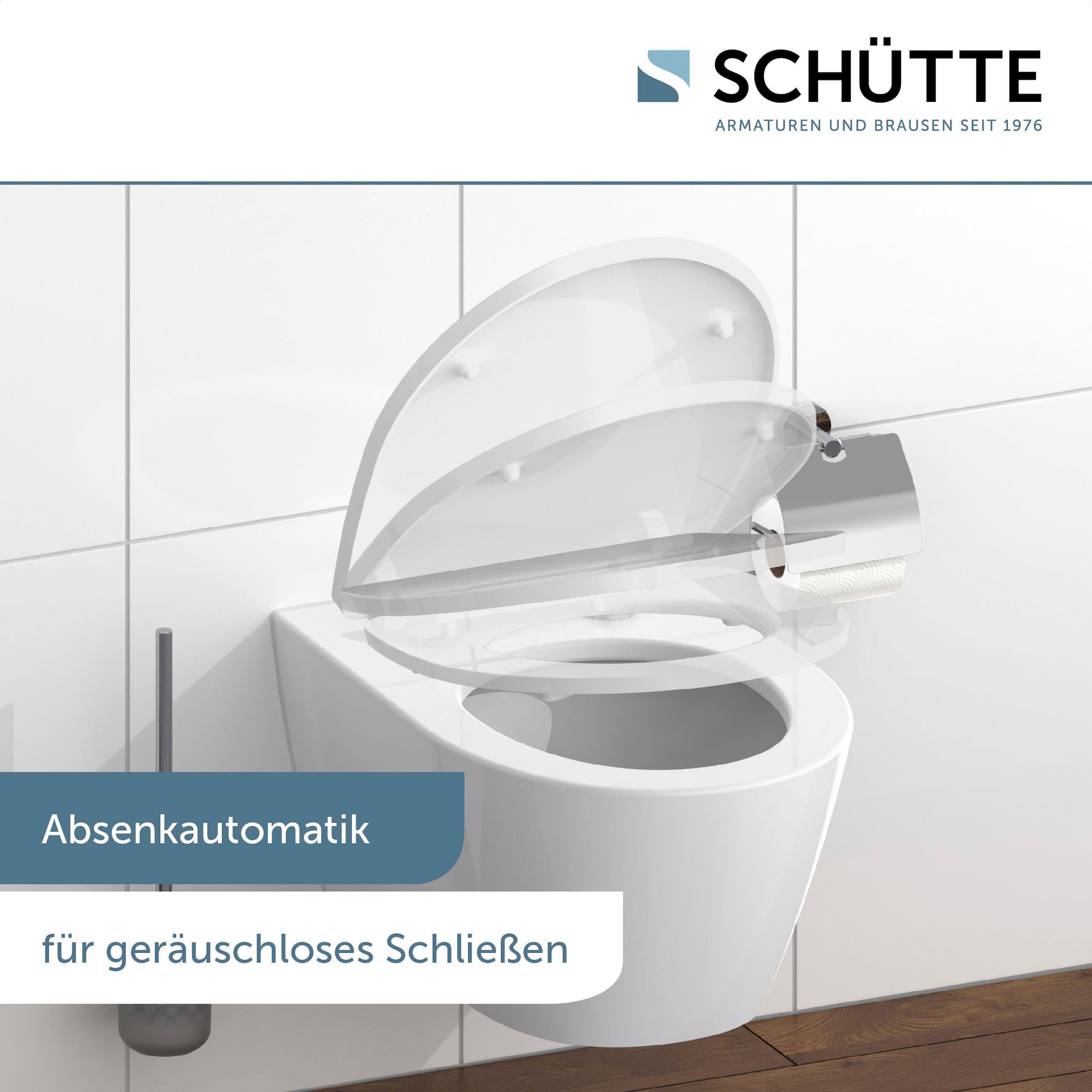 Schütte WC-Sitz »Raindrop«, Duroplast, mit Absenkautomatik und Schnellverschluss, High Gloss