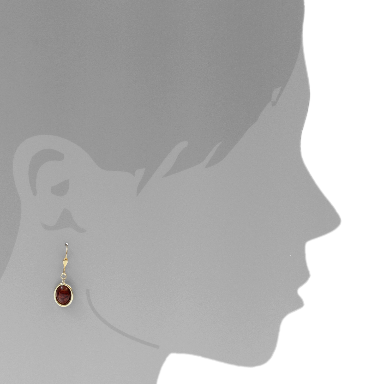 OSTSEE-SCHMUCK Paar Ohrhänger »- Janine - Gold 333/000 - Bernstein«