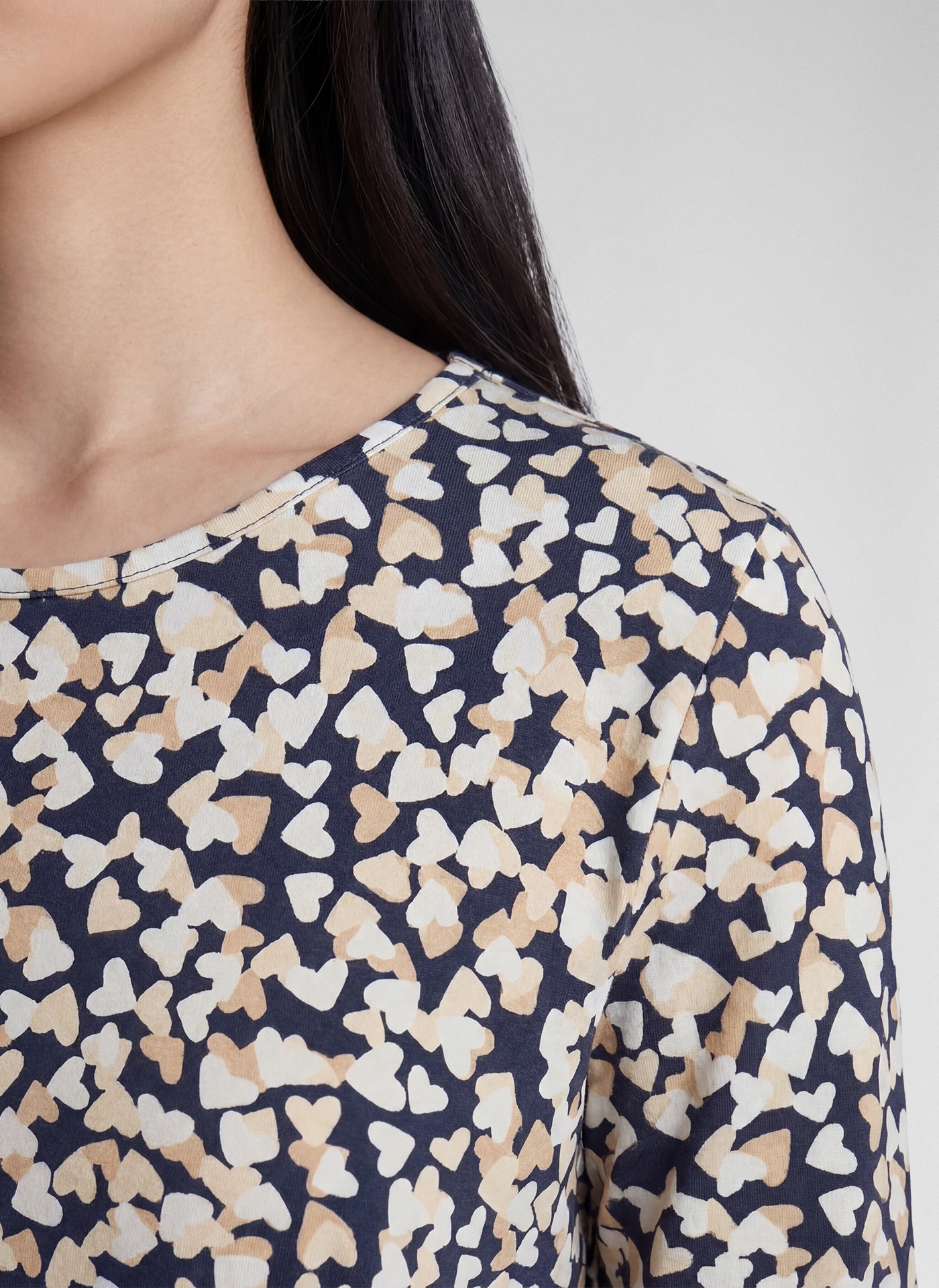 Rabe 3/4-Arm-Shirt mit Minimalprint