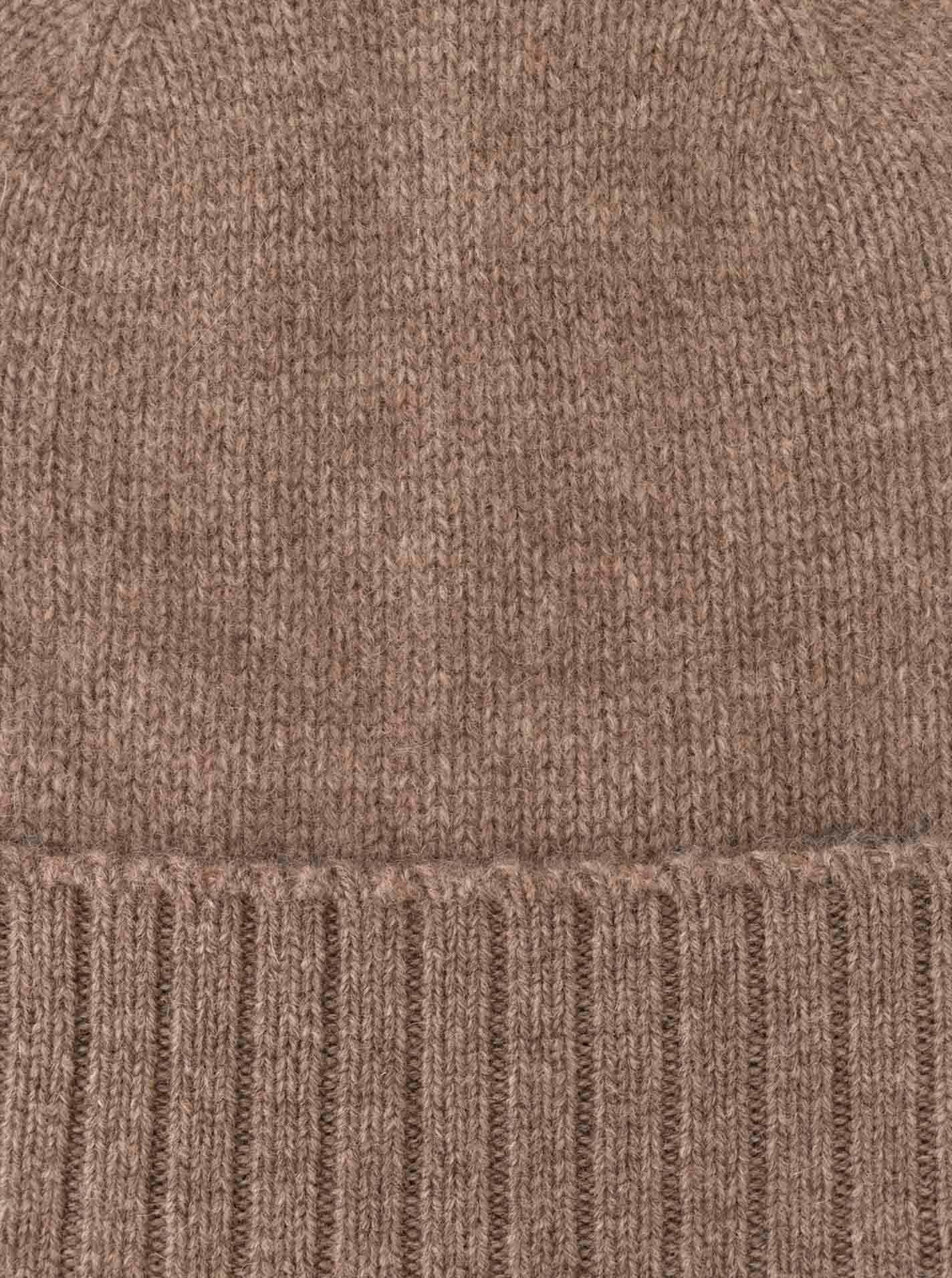 Zwillingsherz Strickmütze, Feinstrick, breiter geripptem Umschlag