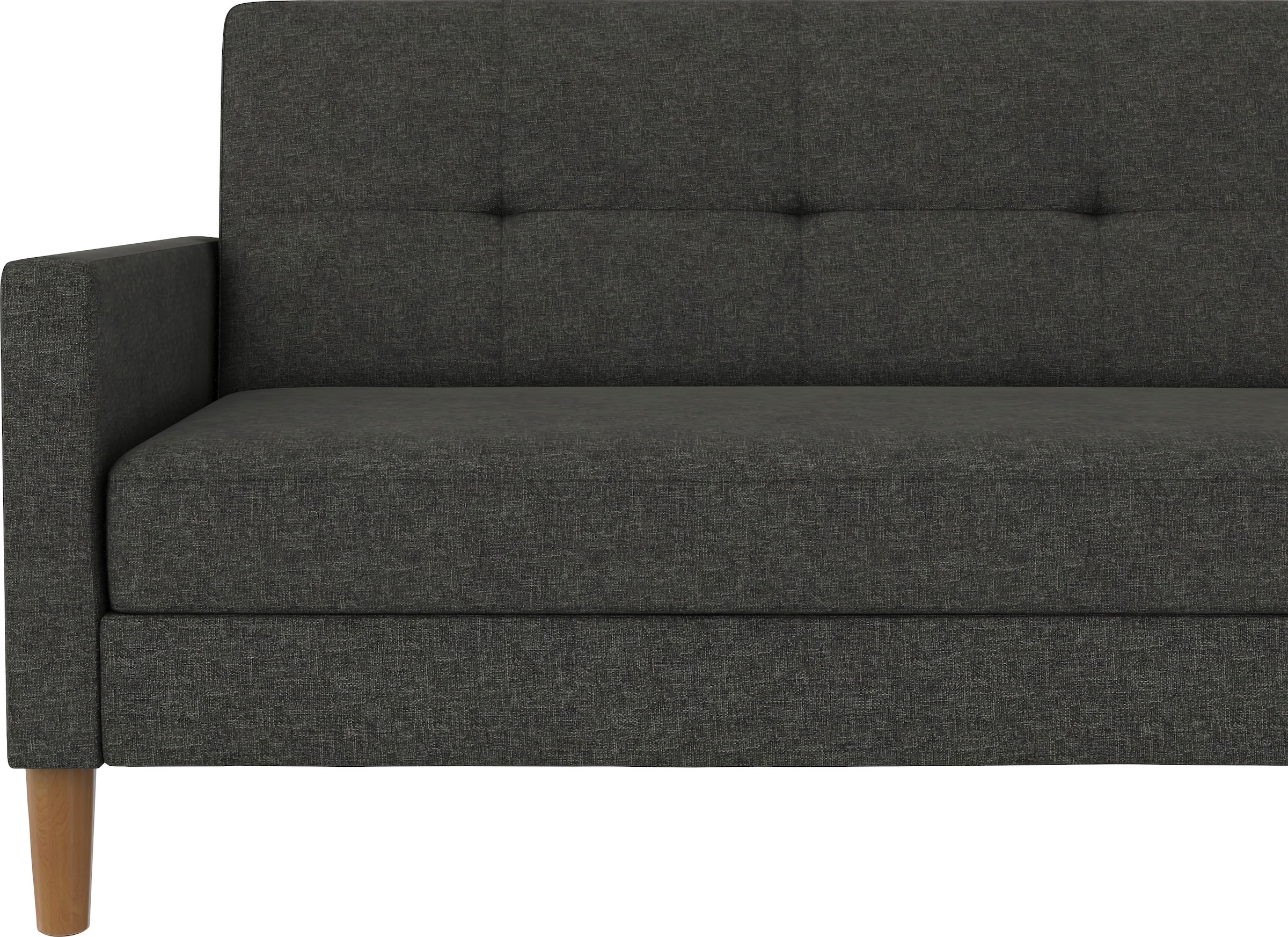 Dorel Home Ecksofa »Lilly, L-Form,«, mit Bett-Funktion, Recamiere beidseitig montierbar, Sitzhöhe 43 cm