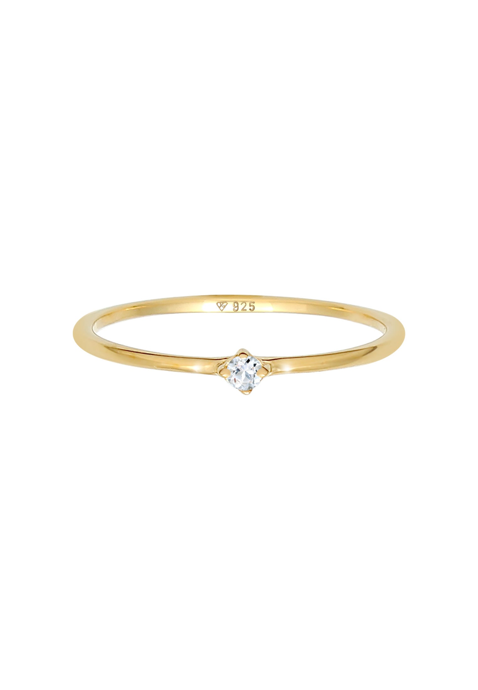 Elli Premium Verlobungsring »Ring Stapelring Topas Solitär Verlobung 925 Silber«