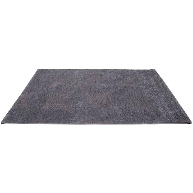 Carpet City Teppich »Friseé-Teppich FANCY 647«, rechteckig,  Kurzflor,3D-Optik,Kreisförmiges Muster, Wohnzimmer,Schlafzimmer bei OTTO  online