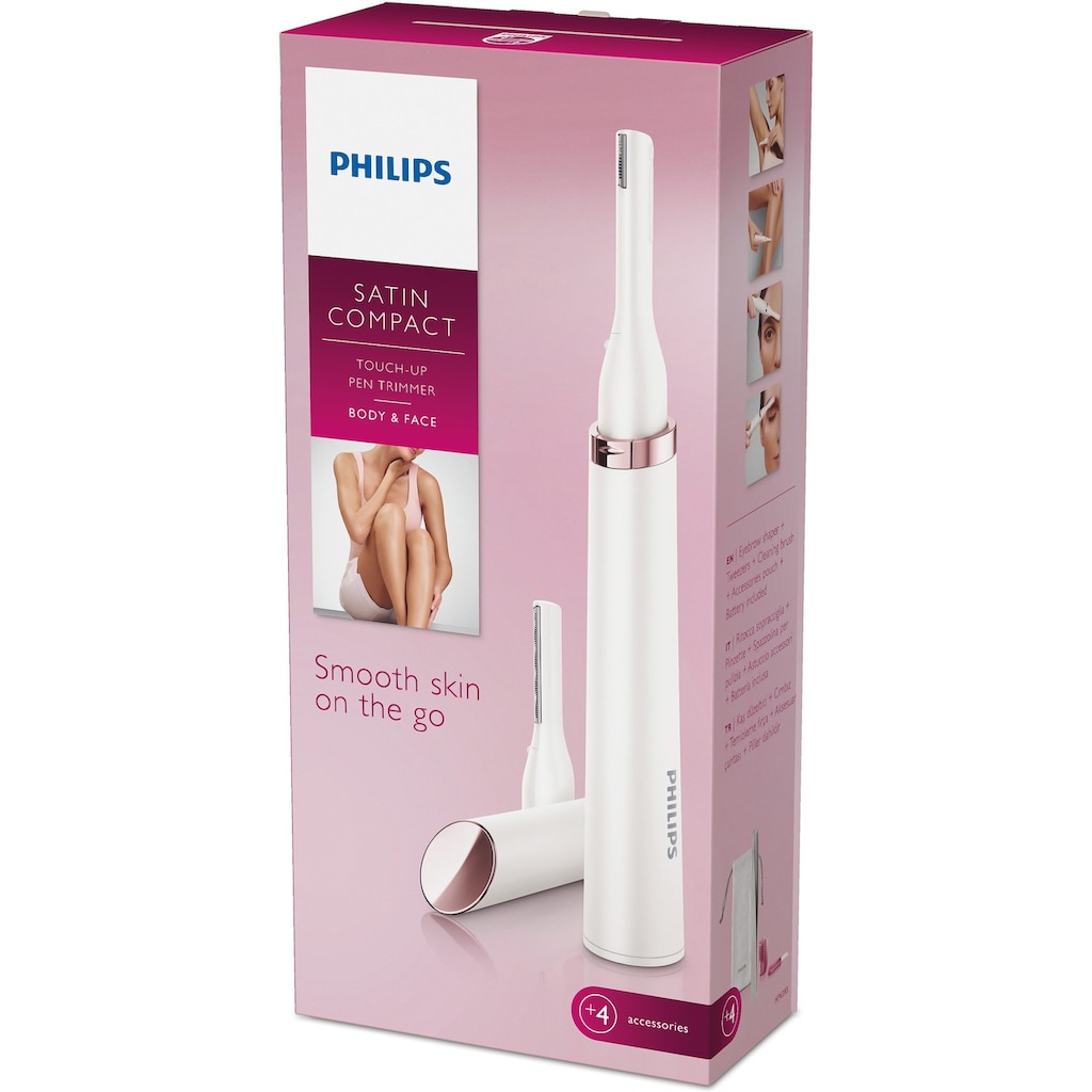 Philips Beauty-Trimmer »HP6393/00 Satin Compact Body & Face«, 3 Aufsätze