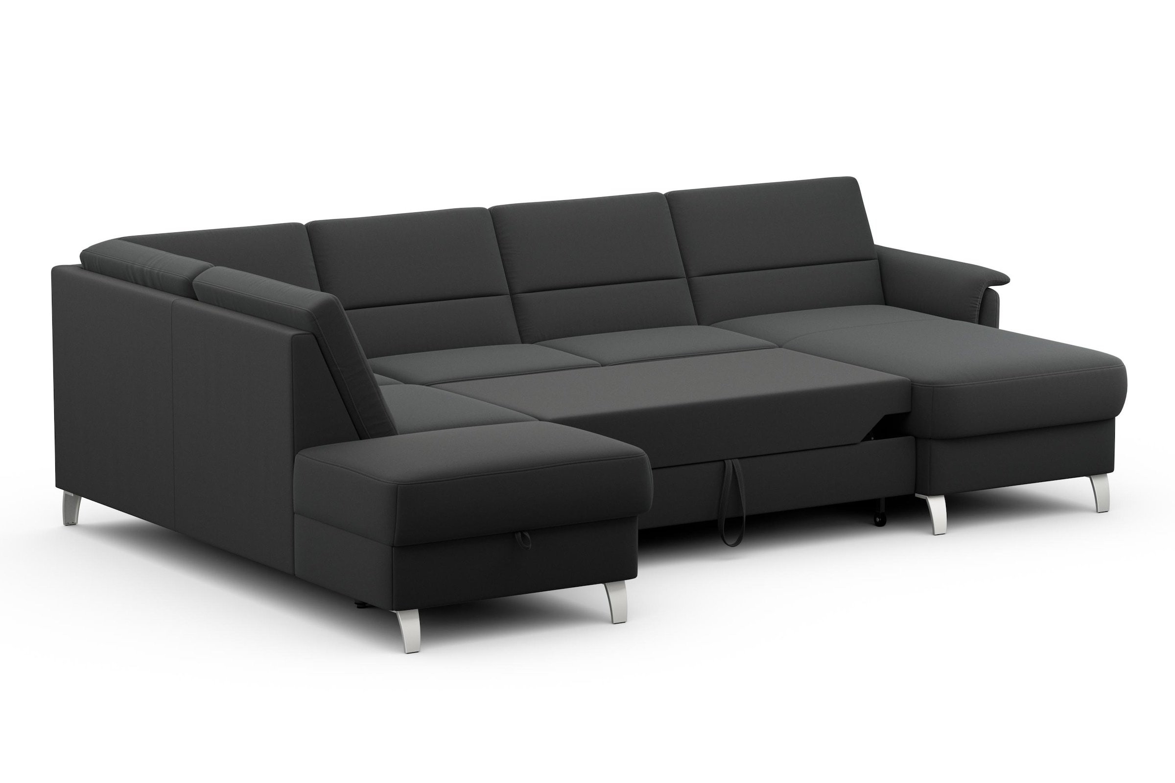 sit&more Wohnlandschaft »Palmera U-Form«, Federkern, wahlweise mit Bettfunktion und mit/ohne Stauraum