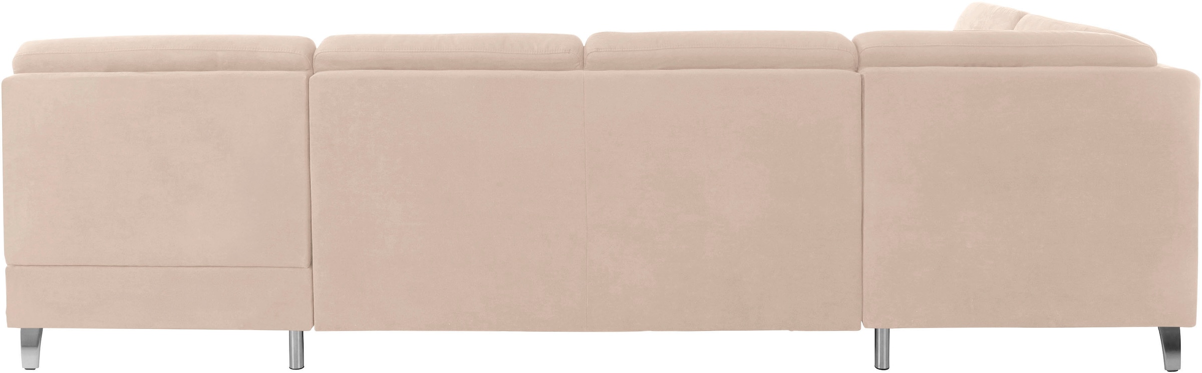 sit&more Wohnlandschaft »Clio U-Form« wahlweise mit Bettfunktion und Bettkasten, inklusive Federkern