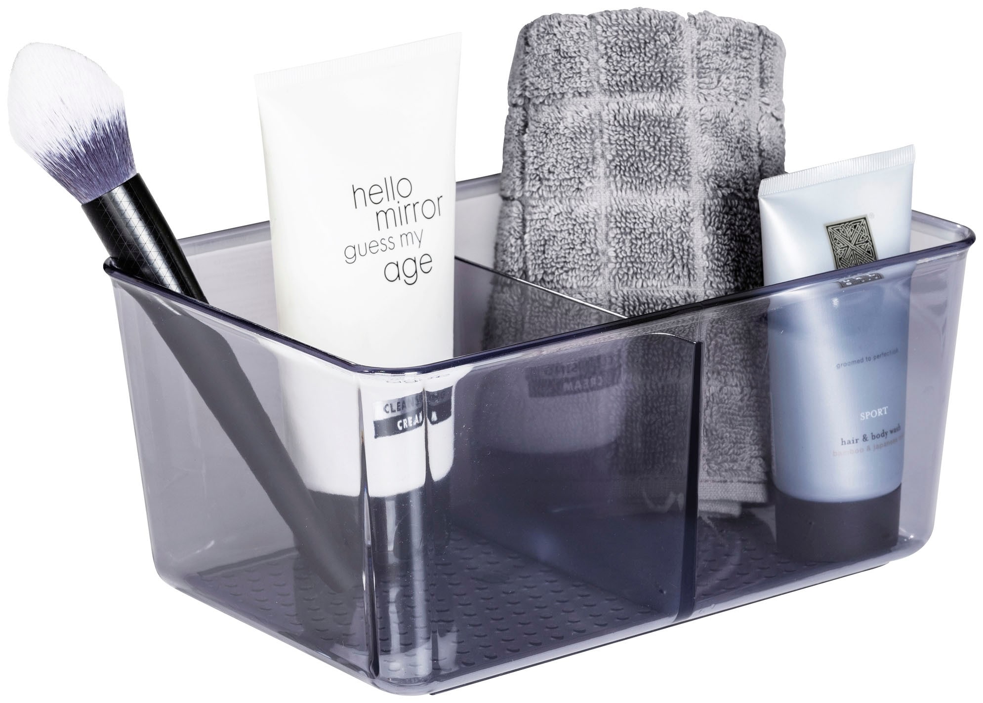 WENKO Badorganizer »San Diego«, 2 Fächer, aus 100 % recycelten PET-Flaschen