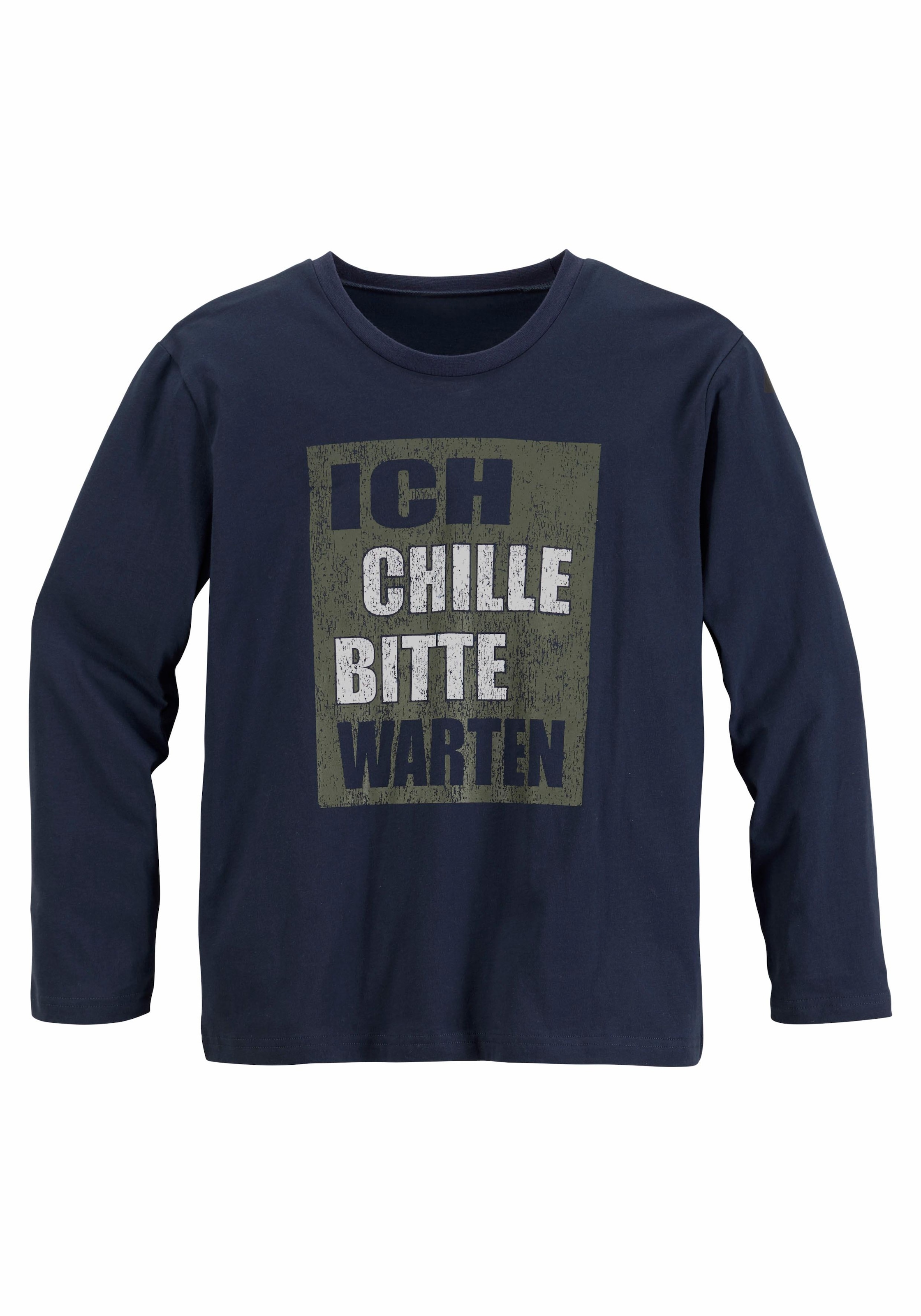 AUTHENTIC LE JOGGER Pyjama, (2 tlg., 1 Stück), "Ich chille bitte warten"