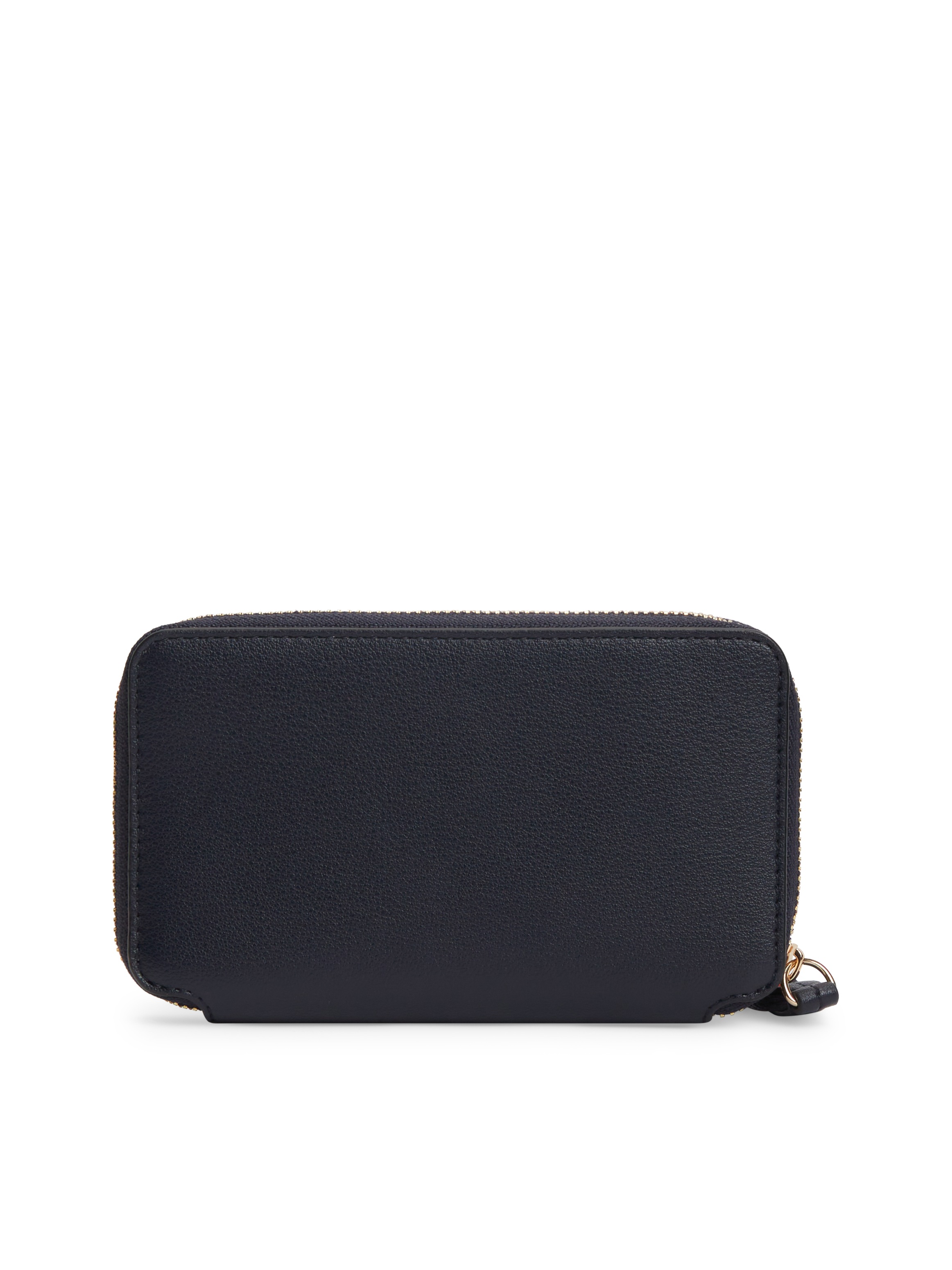 Tommy Hilfiger Geldbörse »TH LOGOTAPE COMPACT ZIP AROUND« Unisex Portemonnaie, Geldbeutel mit edlem TH-Logoelement