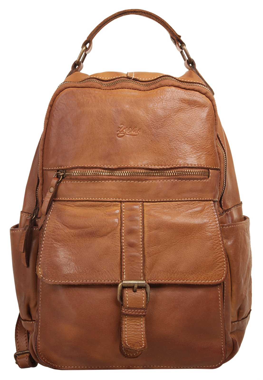 Laptoprucksack, echt Leder, Made in Italy