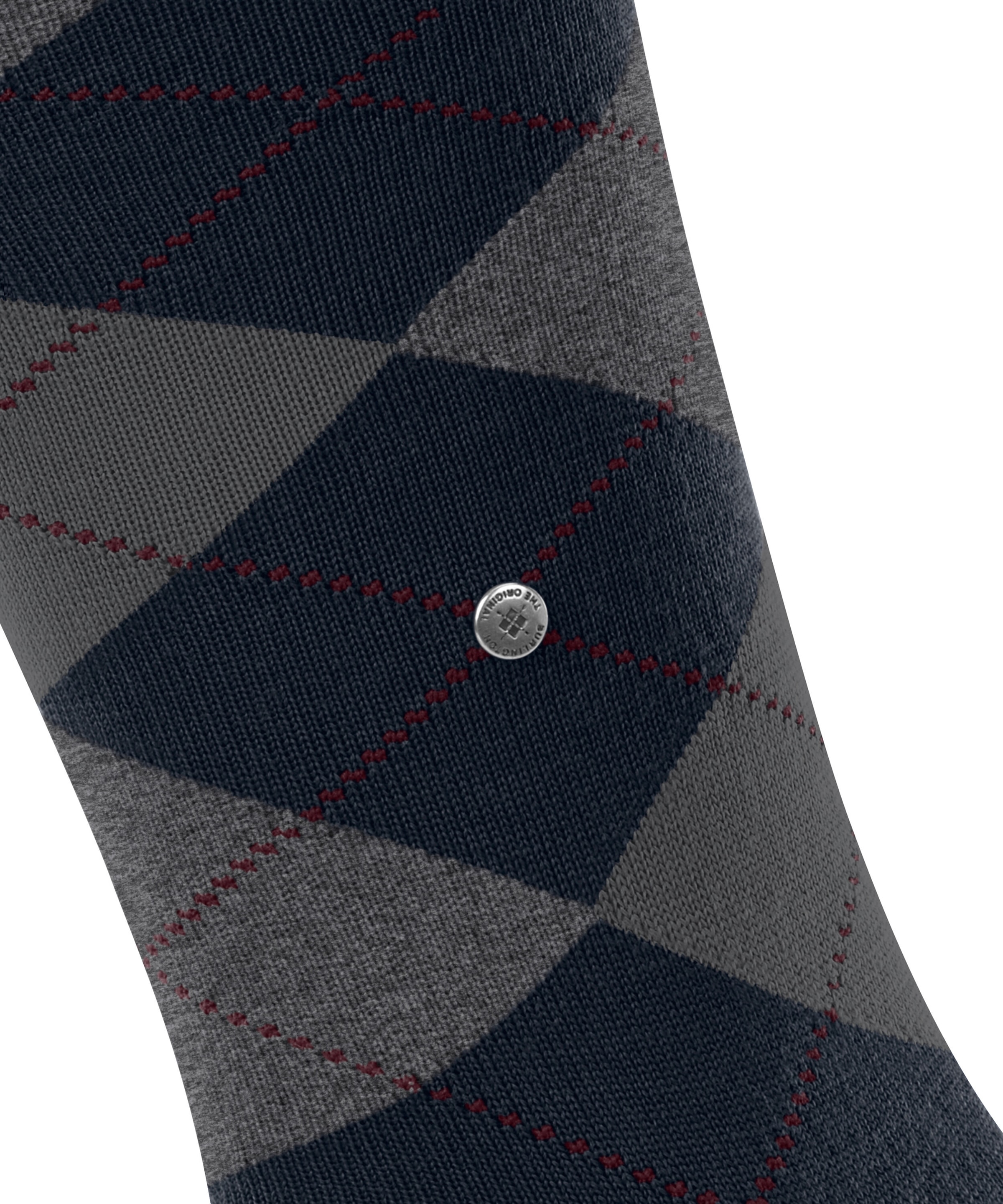Burlington Kniestrümpfe »Edinburgh« Einheitsgröße 40-46, wärmende Wollmischung, Argyle-Muster