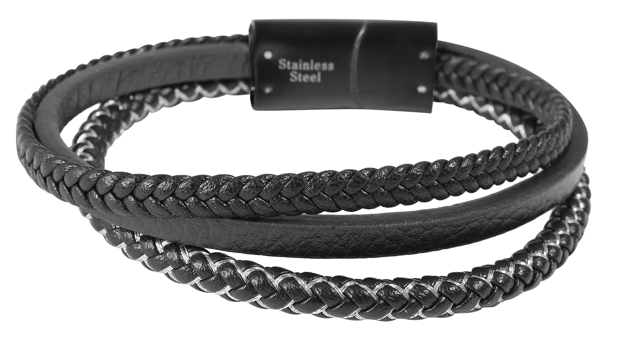 Adelia´s Lederarmband »Herren Armband ¿ Lederarmband aus Leder 19 cm«