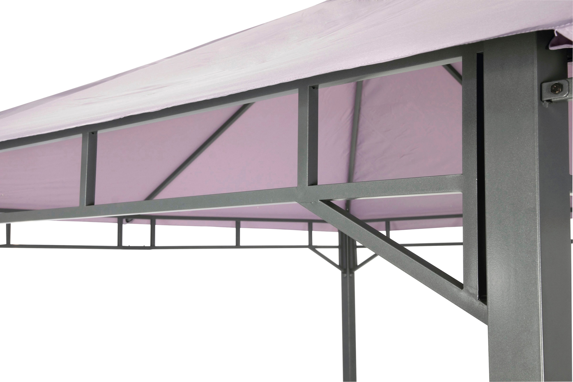 Tepro Pavillon »Lehua«, (Set, inkl. Ersatzdach), BxTxH: 330x330x285 cm, Seitenteil als Markise ausklappbar