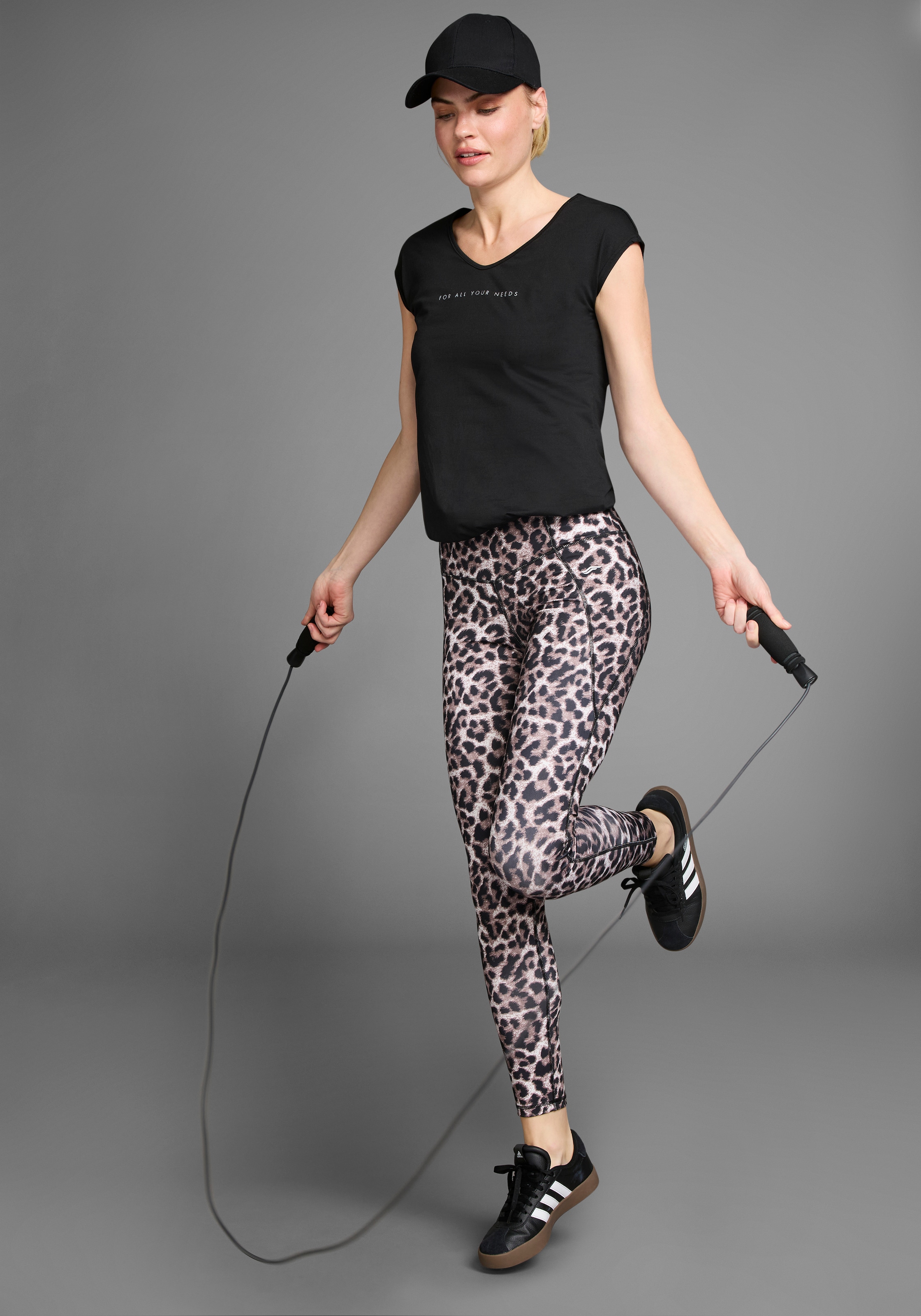 FAYN SPORTS Leggings, mit Formnähten und hohem Bund für die perfekte Passform