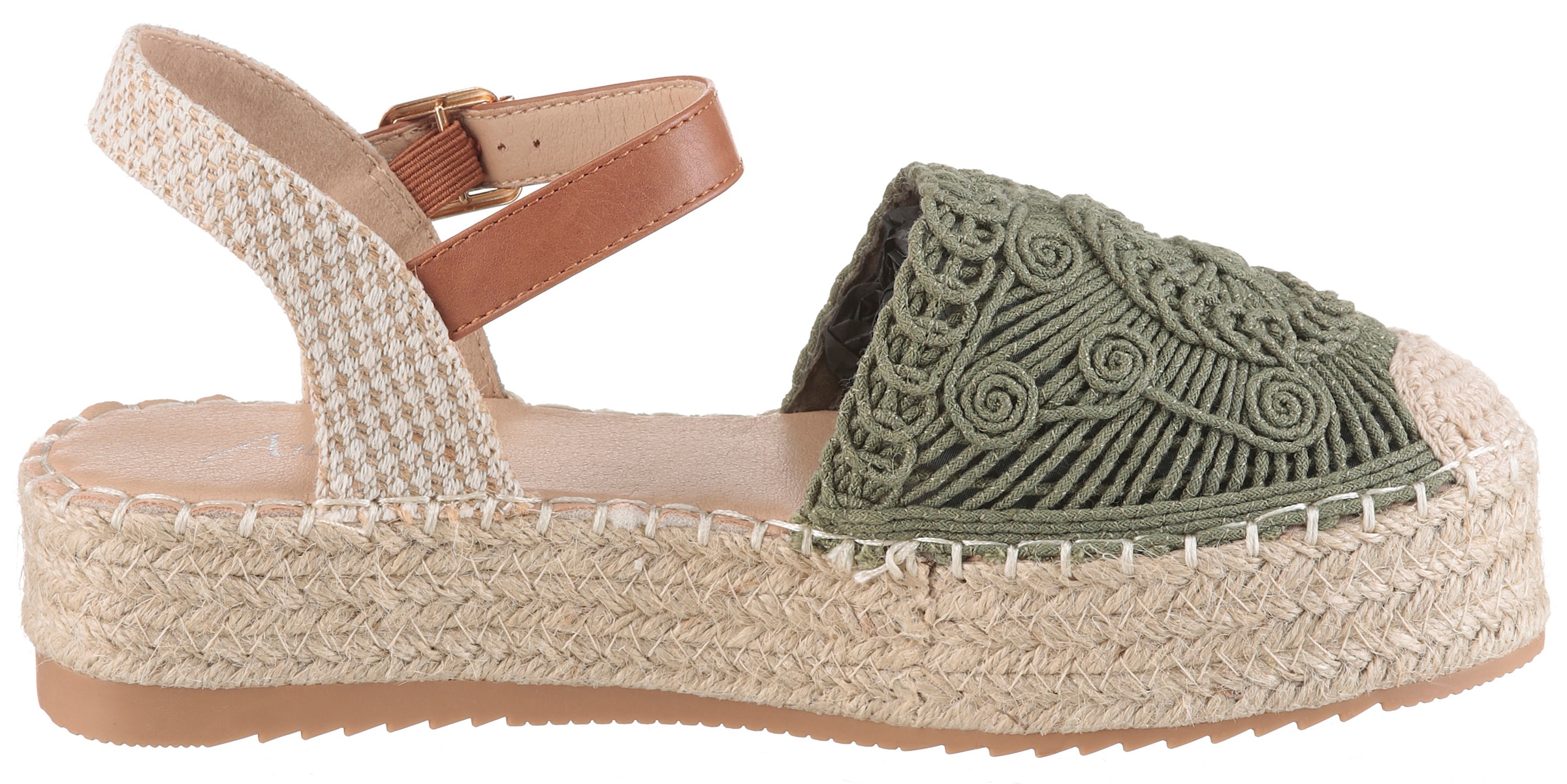Aniston SHOES Plateausandale  Häkel-Sandale, Sommerschuh, Urlaubsschuh - NEUE KOLLEKTION