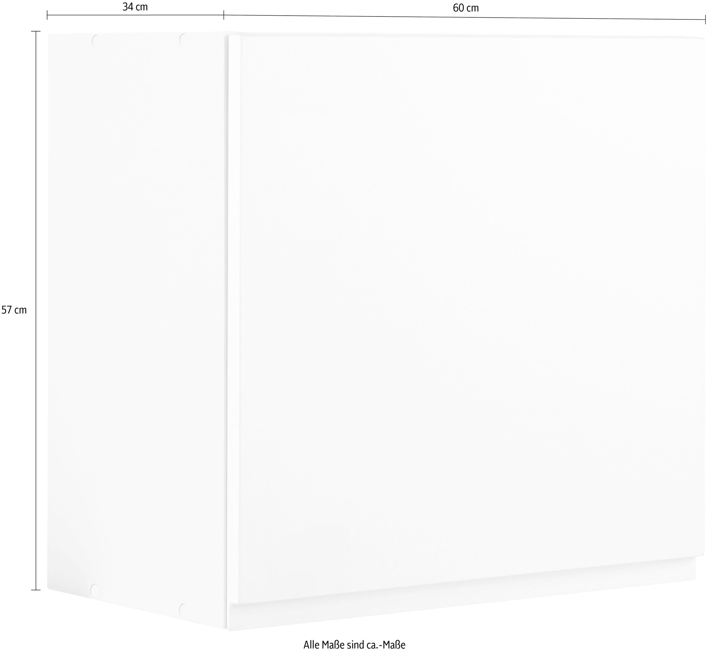 KOCHSTATION Hängeschrank »KS-Virginia«, 57 cm hoch, 60 cm breit, 1 Tür, Einlegeboden, hochwertige MDF-Fronten