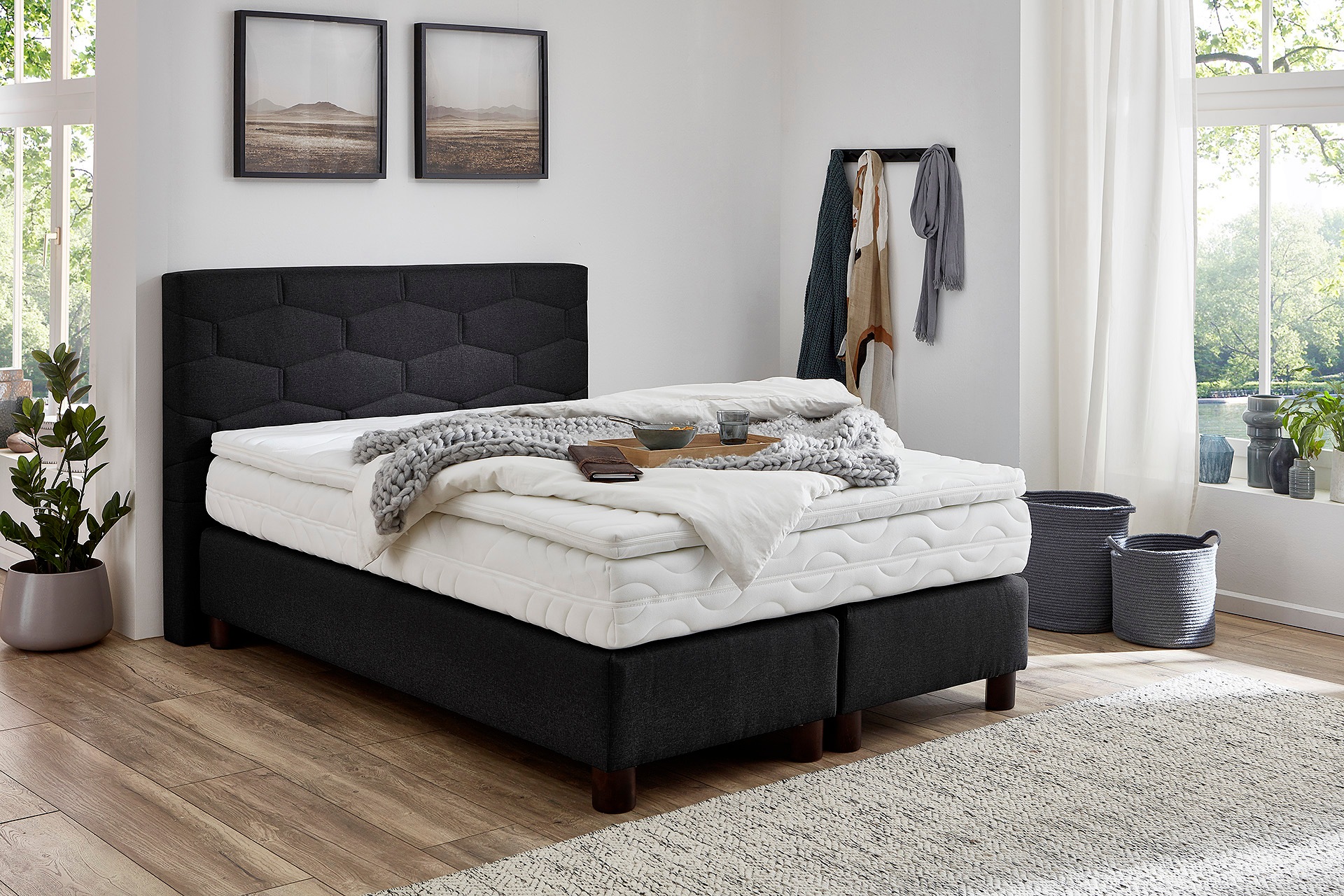 Westfalia Schlafkomfort Boxspringbett, wahlweise mit Topper