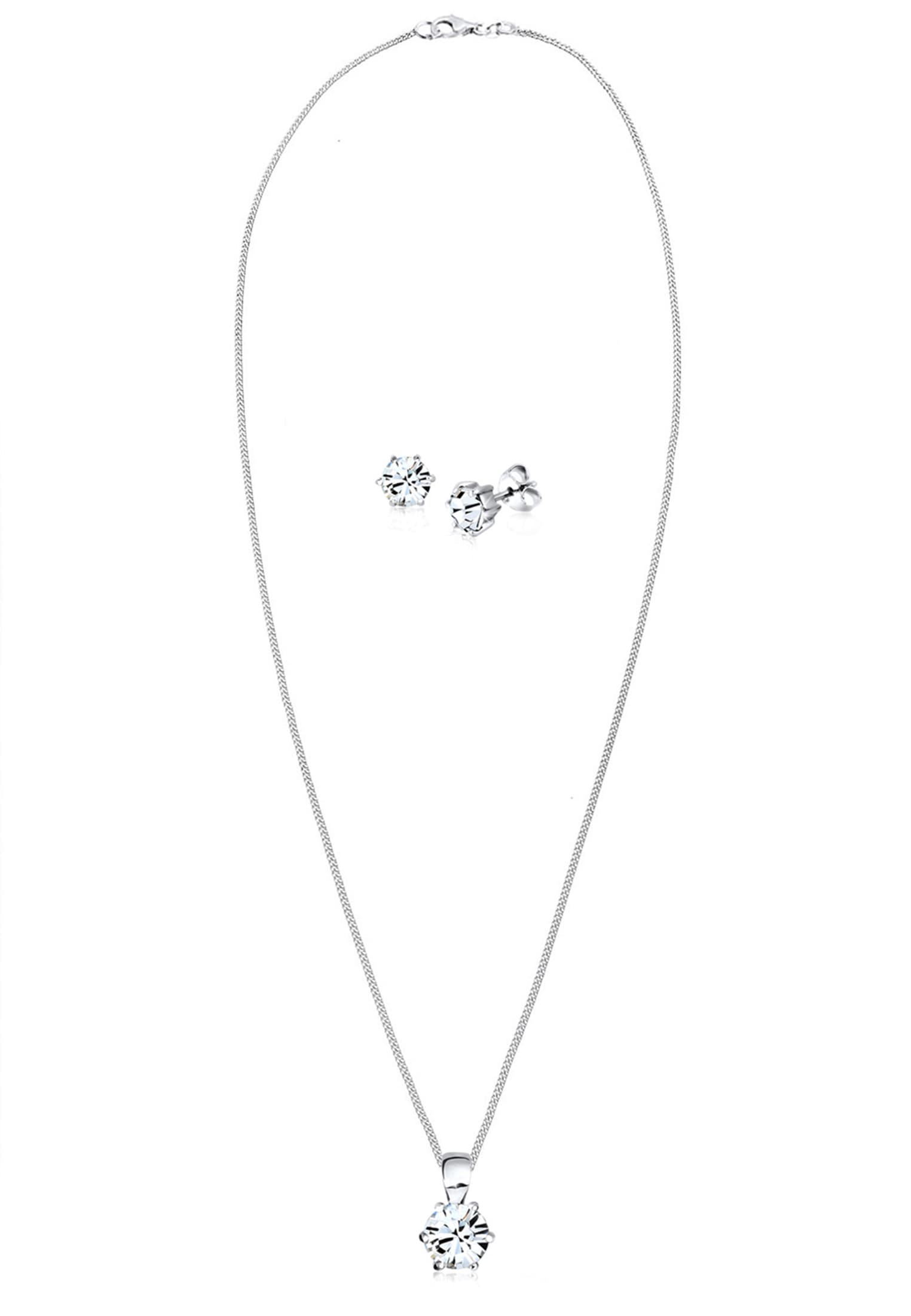 Elli Ohrring und Ketten Set »Schmuckset 925 Sterling Silber, mit Kristallen von Swarovski®«