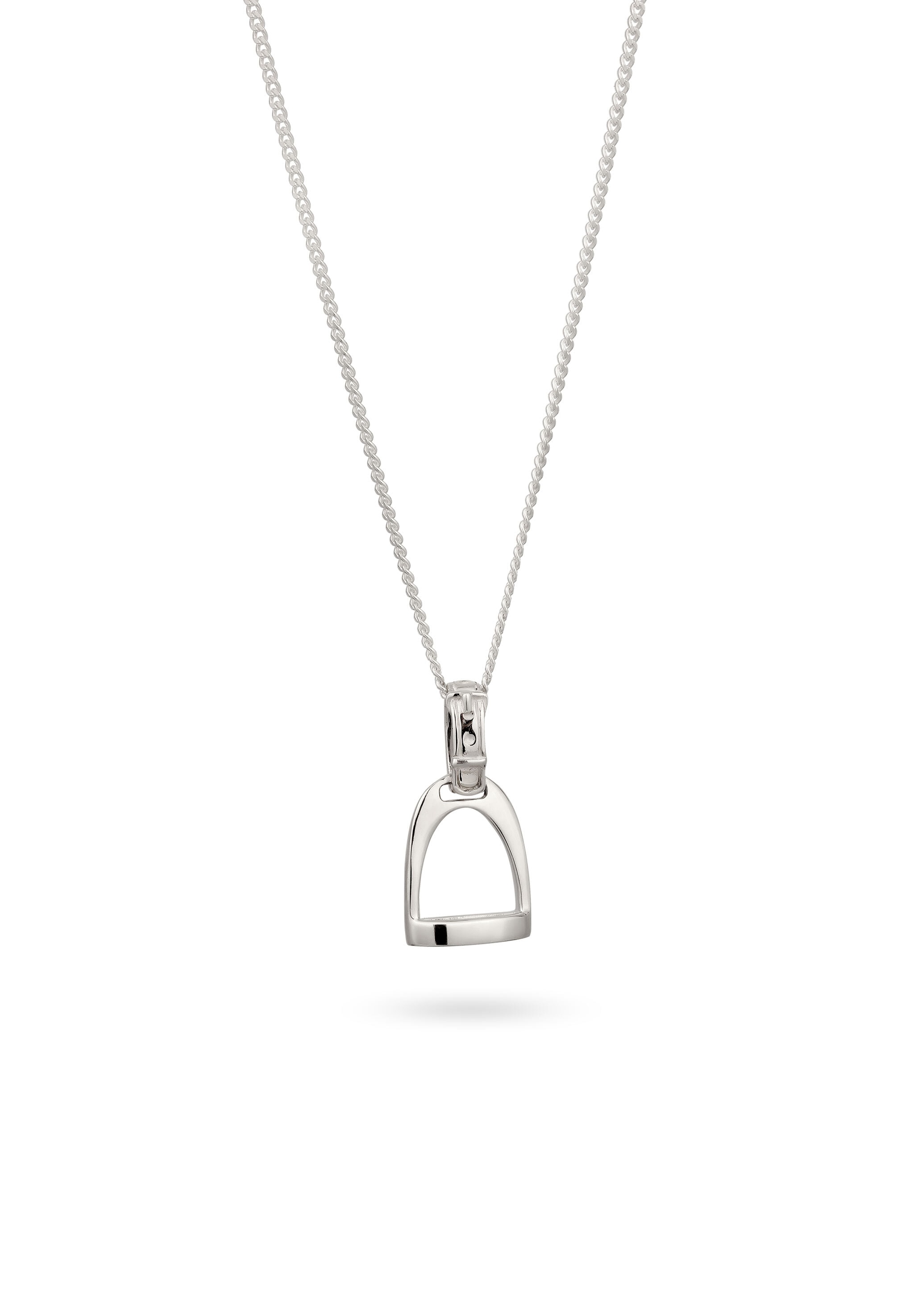 Kuzzoi Lange Kette »Halskette Steigbügel 925 Sterling Silber«