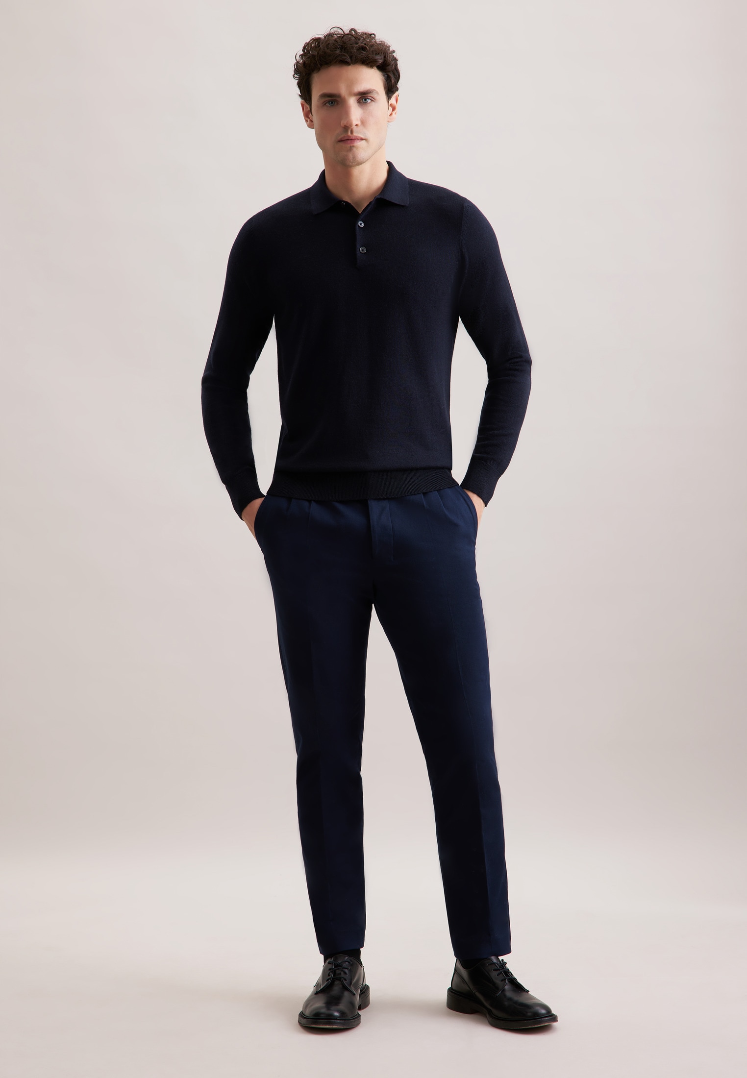 seidensticker Polokragenpullover »Schwarze Rose« 1/1 Kragen Uni