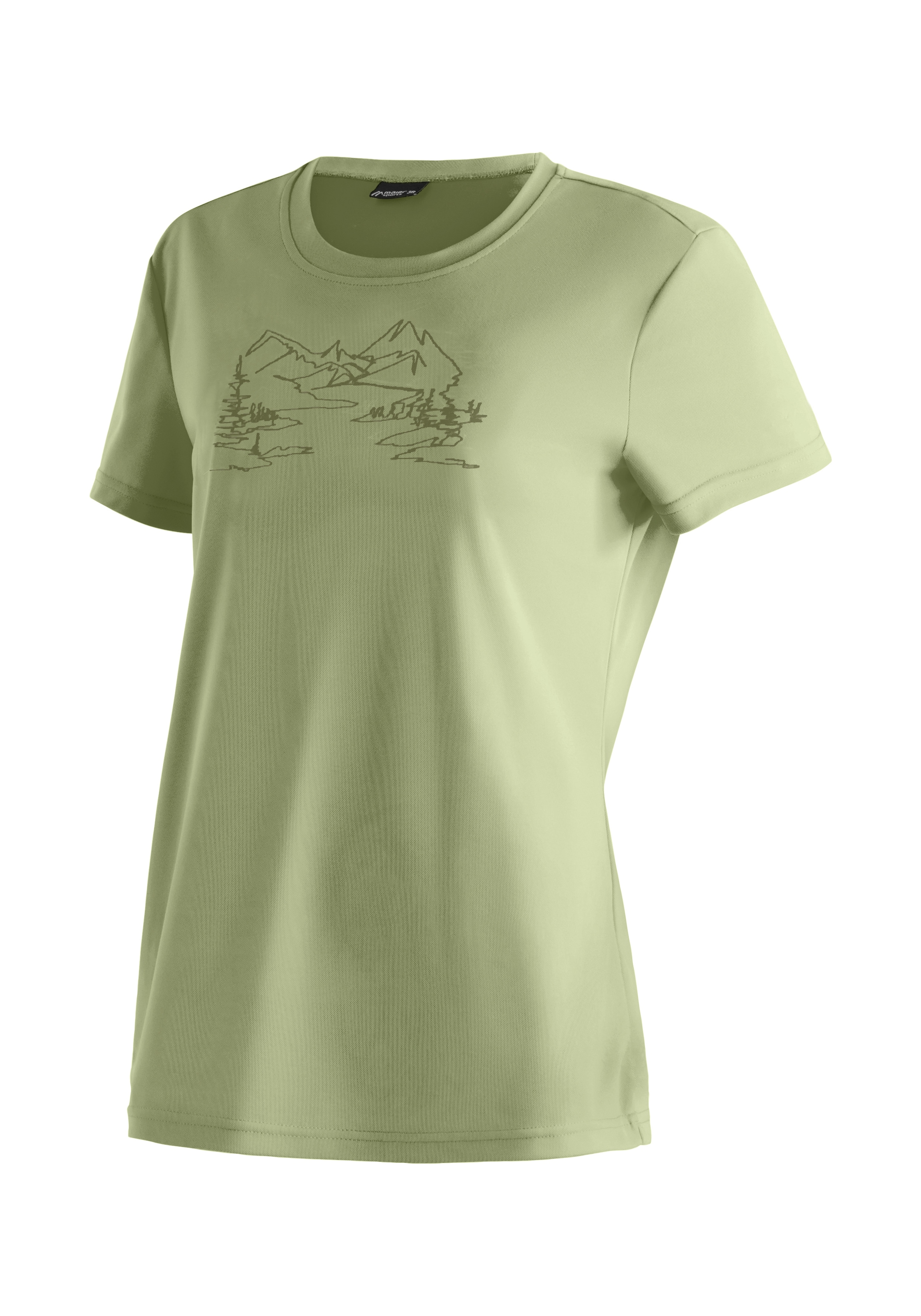 Maier Sports T-Shirt »Wilma Print« Damen Kurzarmshirt, leichtes Sommer Funktionsshirt, Rundhals, Reg Fit
