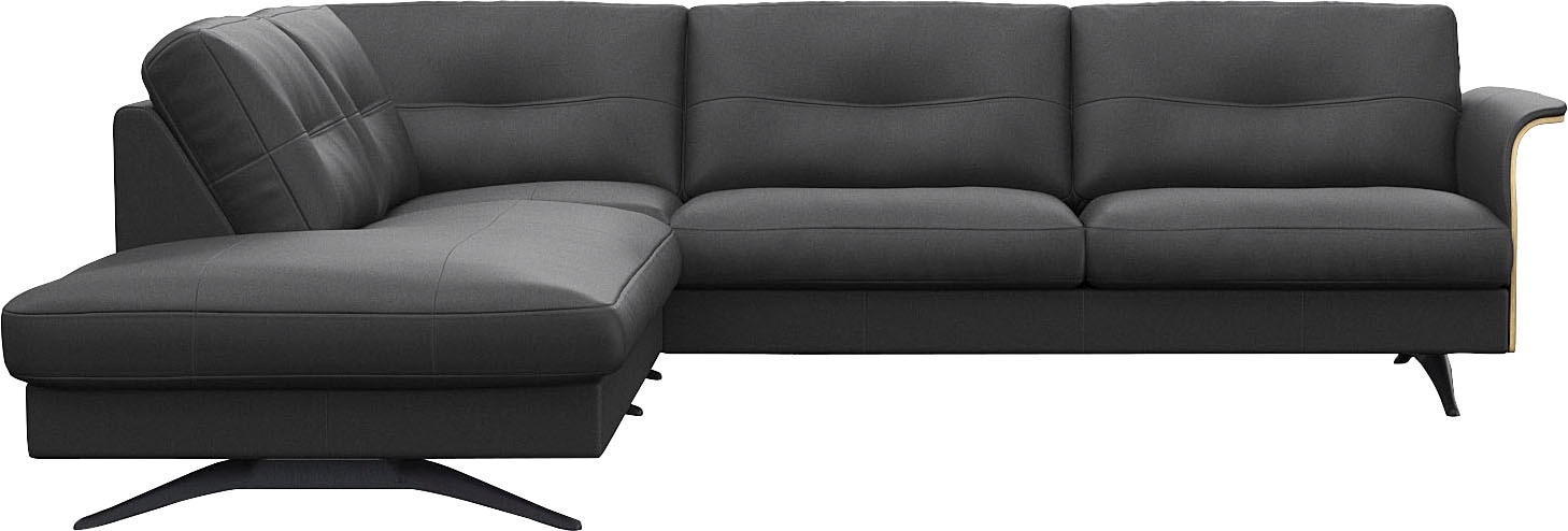 Ecksofa »Glow«, Walnuss, Breite 268 cm, Tiefe 224 cm, L-Form