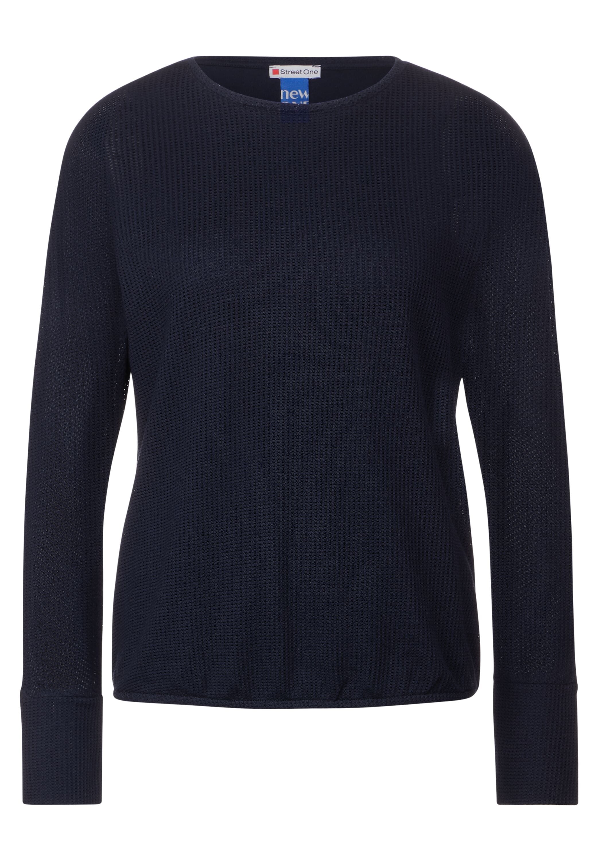 STREET ONE Langarmshirt, mit Lochmuster