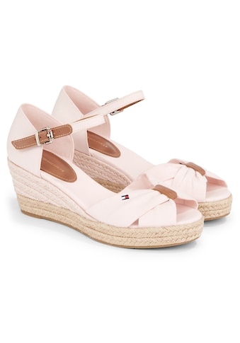 Keilsandalette »BASIC OPEN TOE MID WEDGE«, Sommerschuh, Sandale, Keilabsatz, mit...