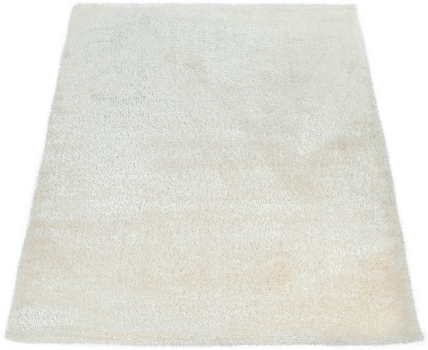 Paco Home Hochflor-Teppich »Touch 100«, rechteckig, 49 mm Höhe, weicher Uni Shaggy mit Glanz Garn, Wohnzimmer